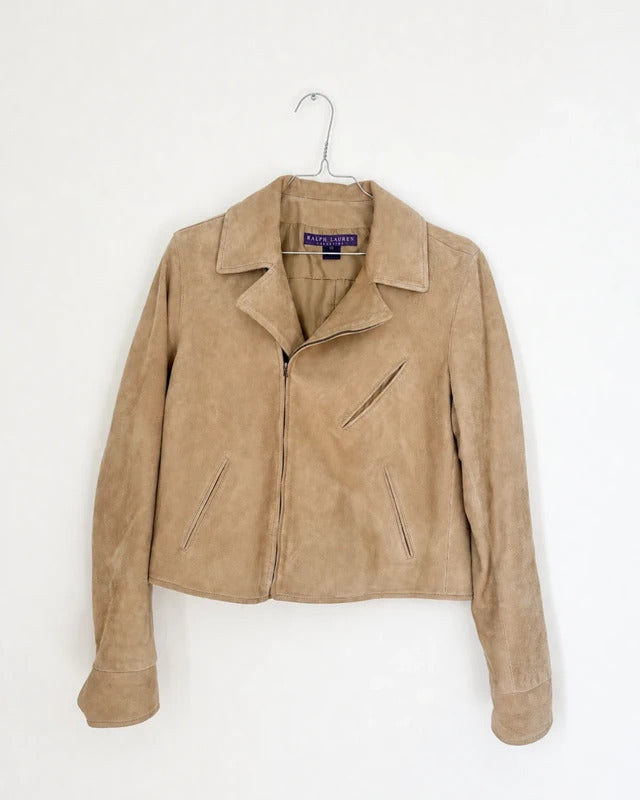 Veste en daim Ralph Lauren Collection étiquette violette – T.10 / FR 38-1