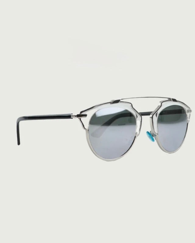 Lunettes de soleil Christian Dior DiorSoReal argent verres miroir-1