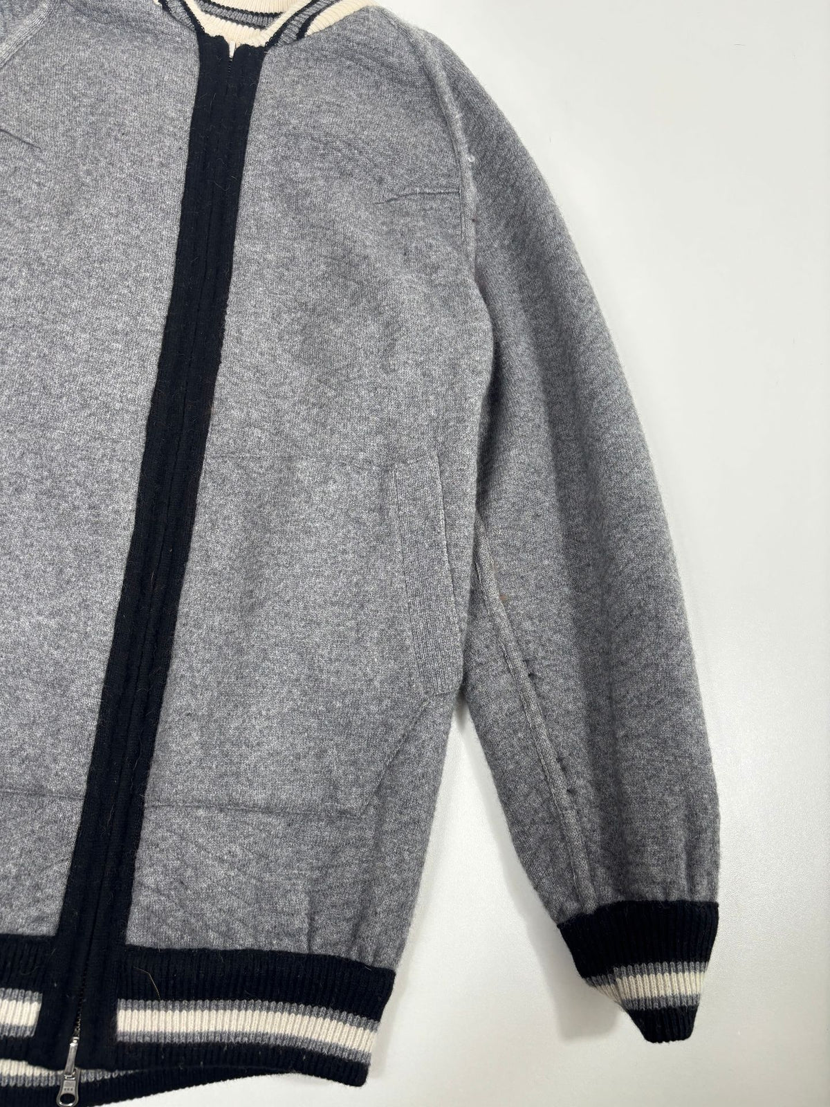 Bomber réversible Rindi vison et laine – Parfait état – Taille 38-11