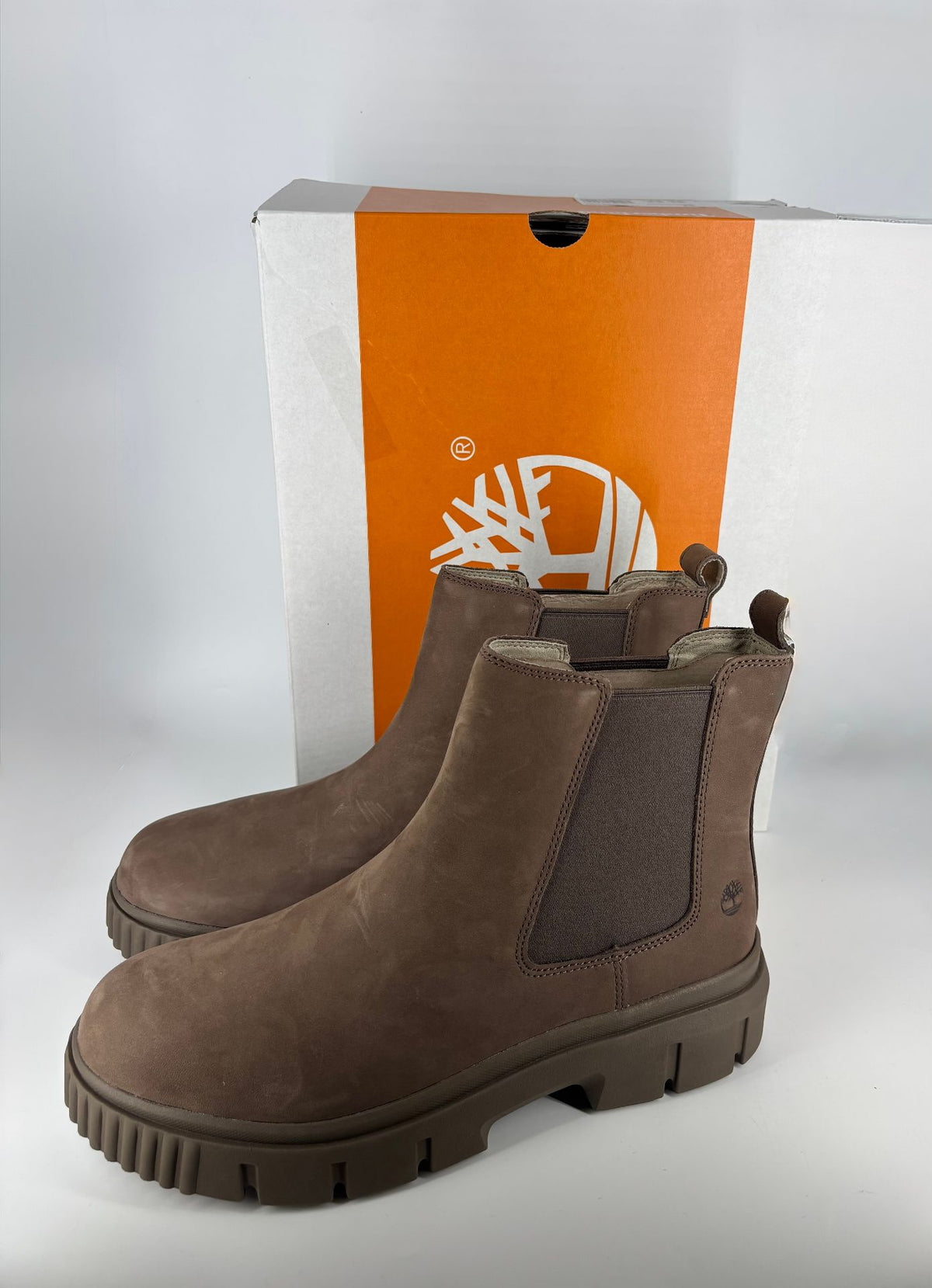 Bottines Greyfield Chelsea en nubuck marron - Timberland – Taille 42
