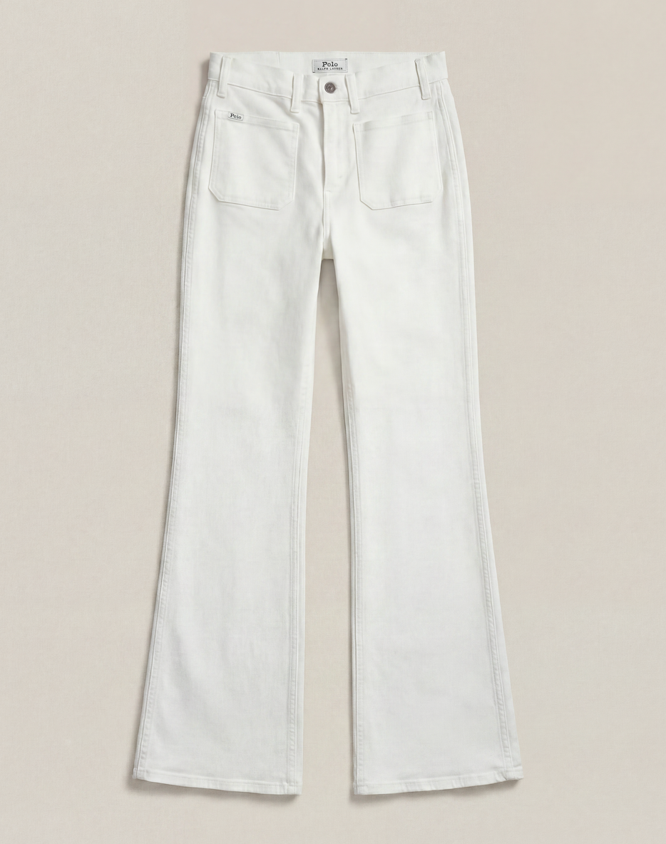 Jean Polo Ralph Lauren Beaton blanc évasé – T.L-1