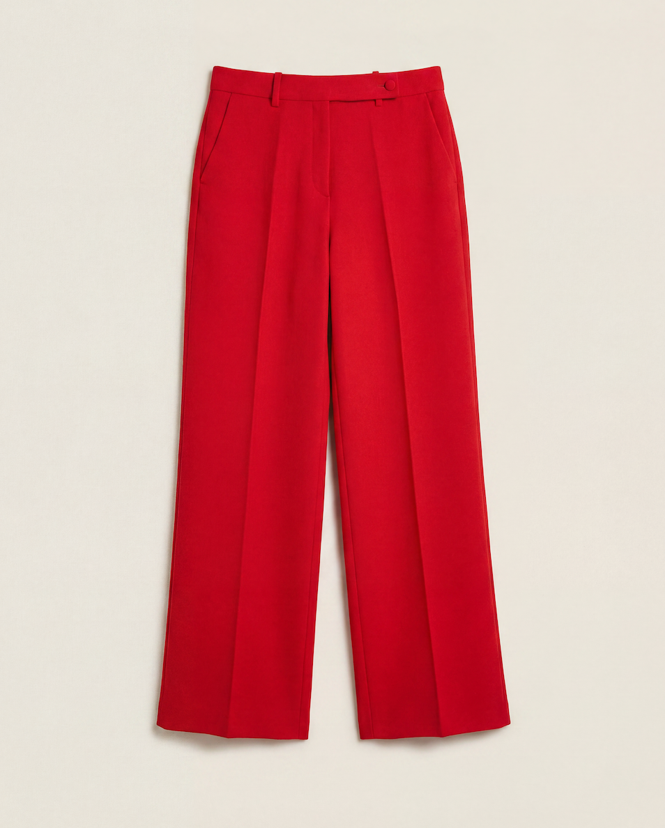 Pantalon Kiton rouge coupe large – T.42-1