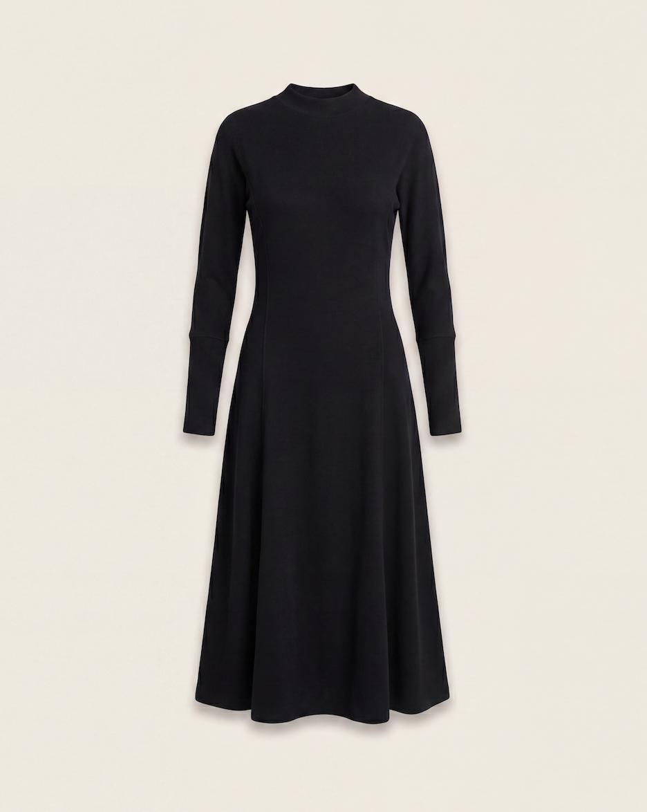 Robe longue en laine noire – Didier Angelo – Taille L