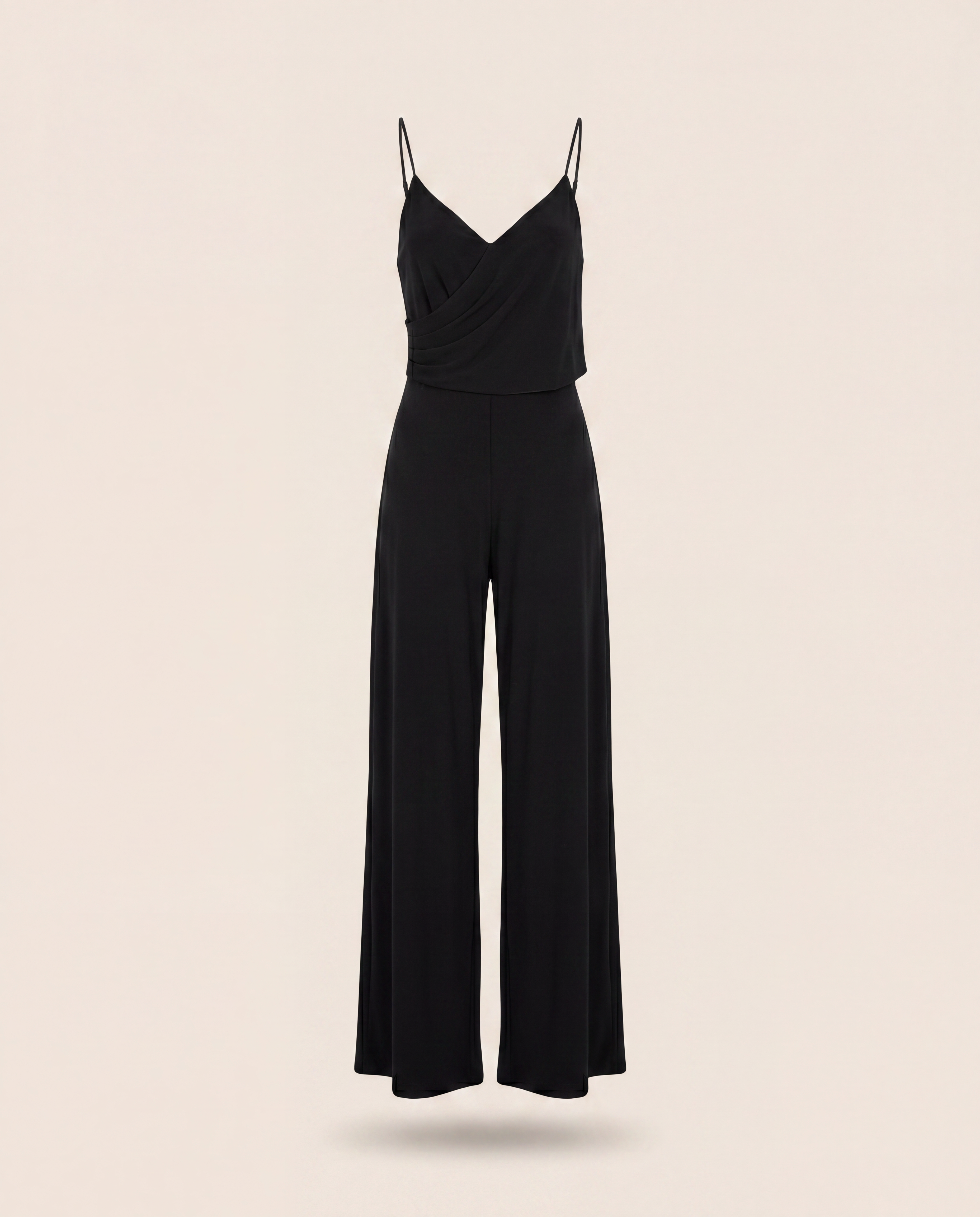 Combinaison longue noire drapée – Ralph Lauren Purple Label – Taille L
