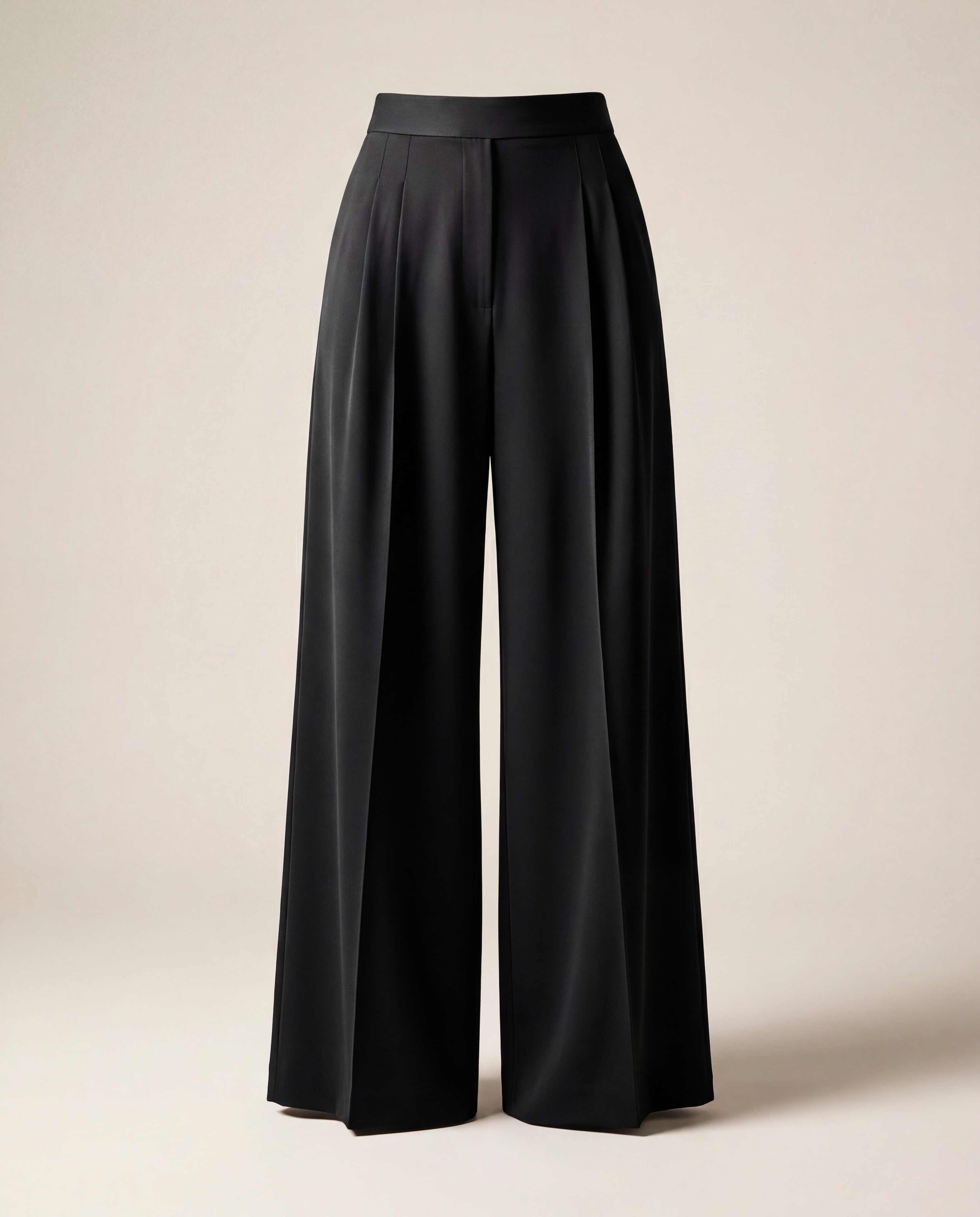 Pantalon Akris Fiorello Palazzo en laine stretch – T.38-1