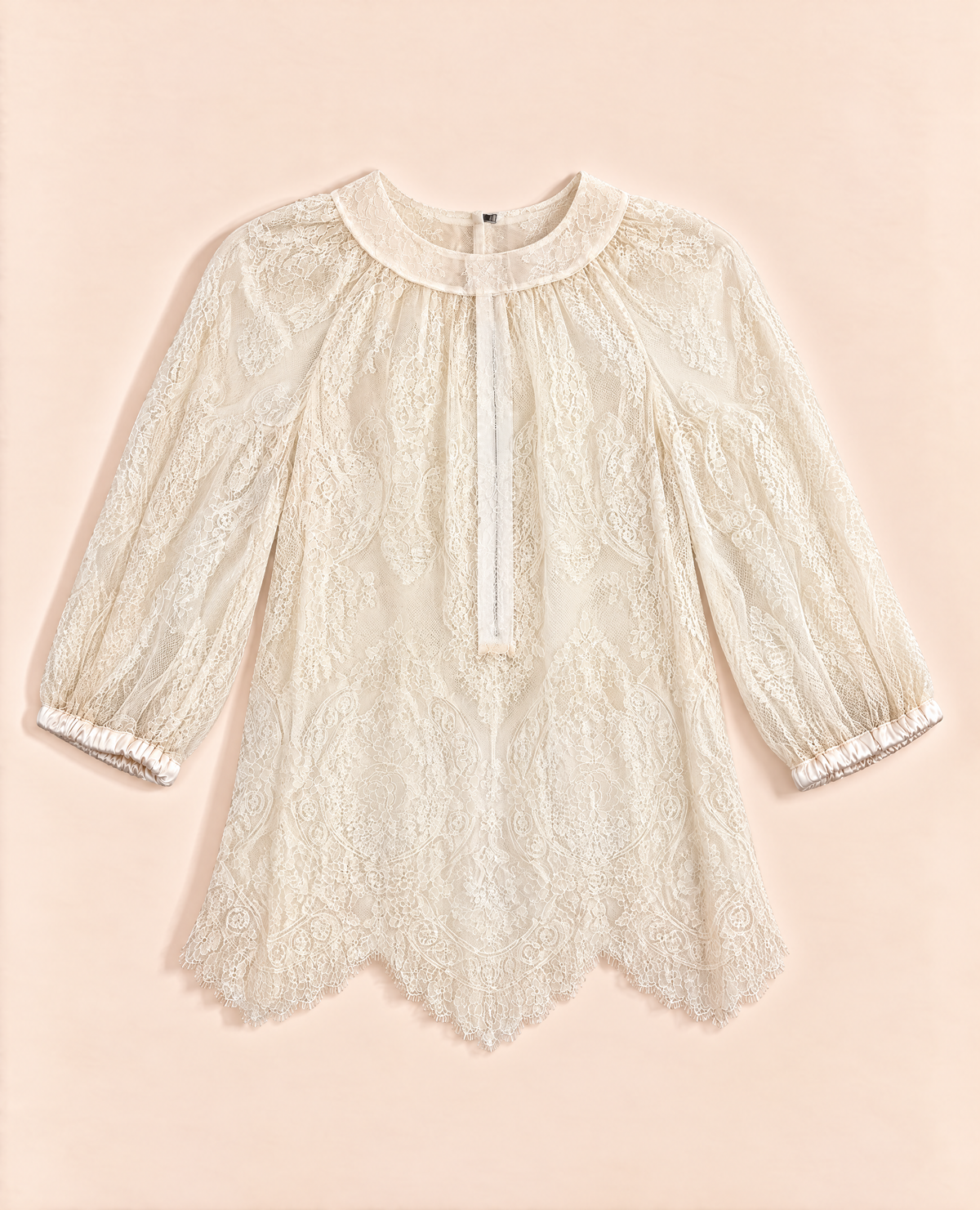 Haut Dolce & Gabbana dentelle Chantilly ivoire – Taille 38-1