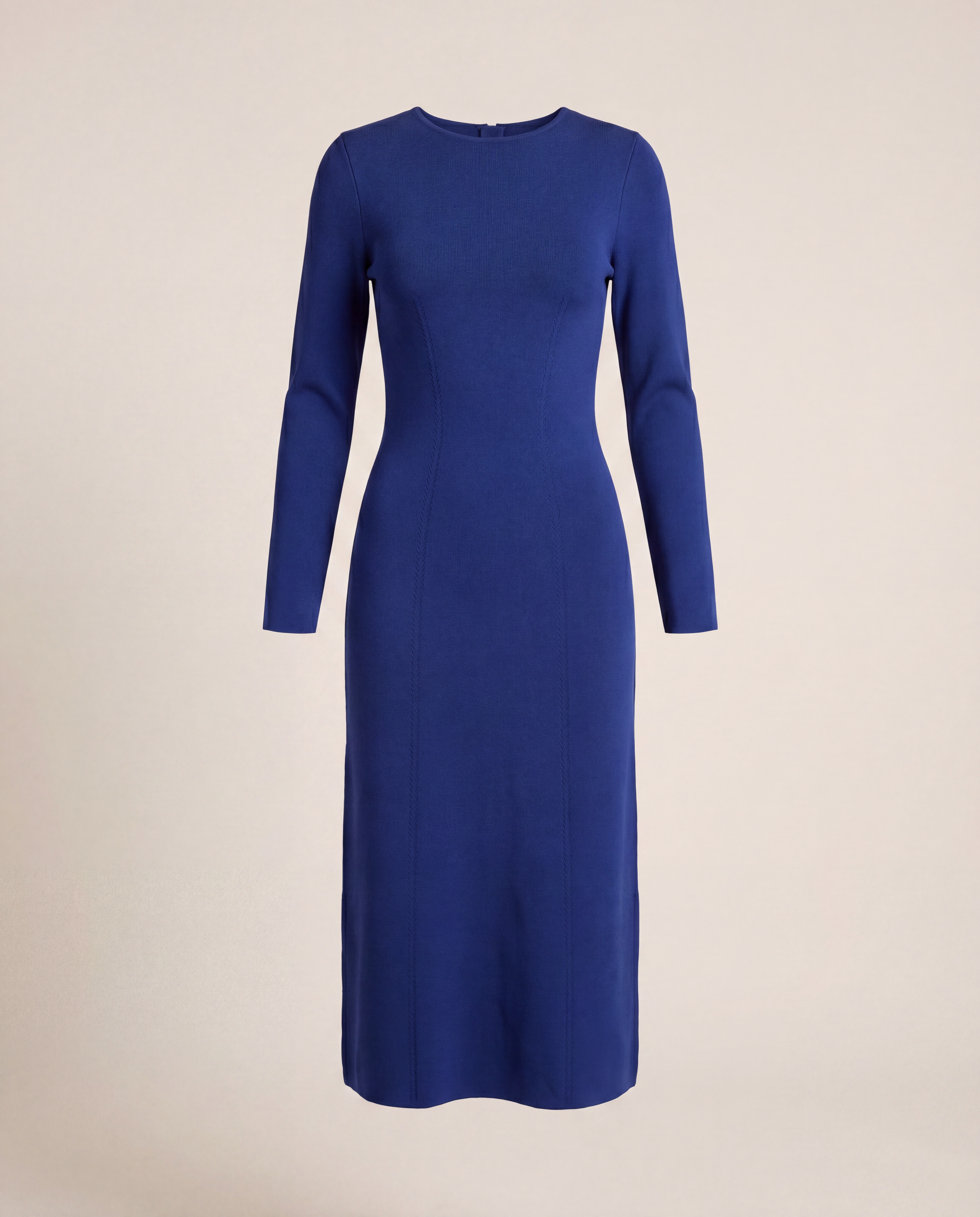 Robe The Fold Giverny bleue en acétate texturé – Taille 40-1