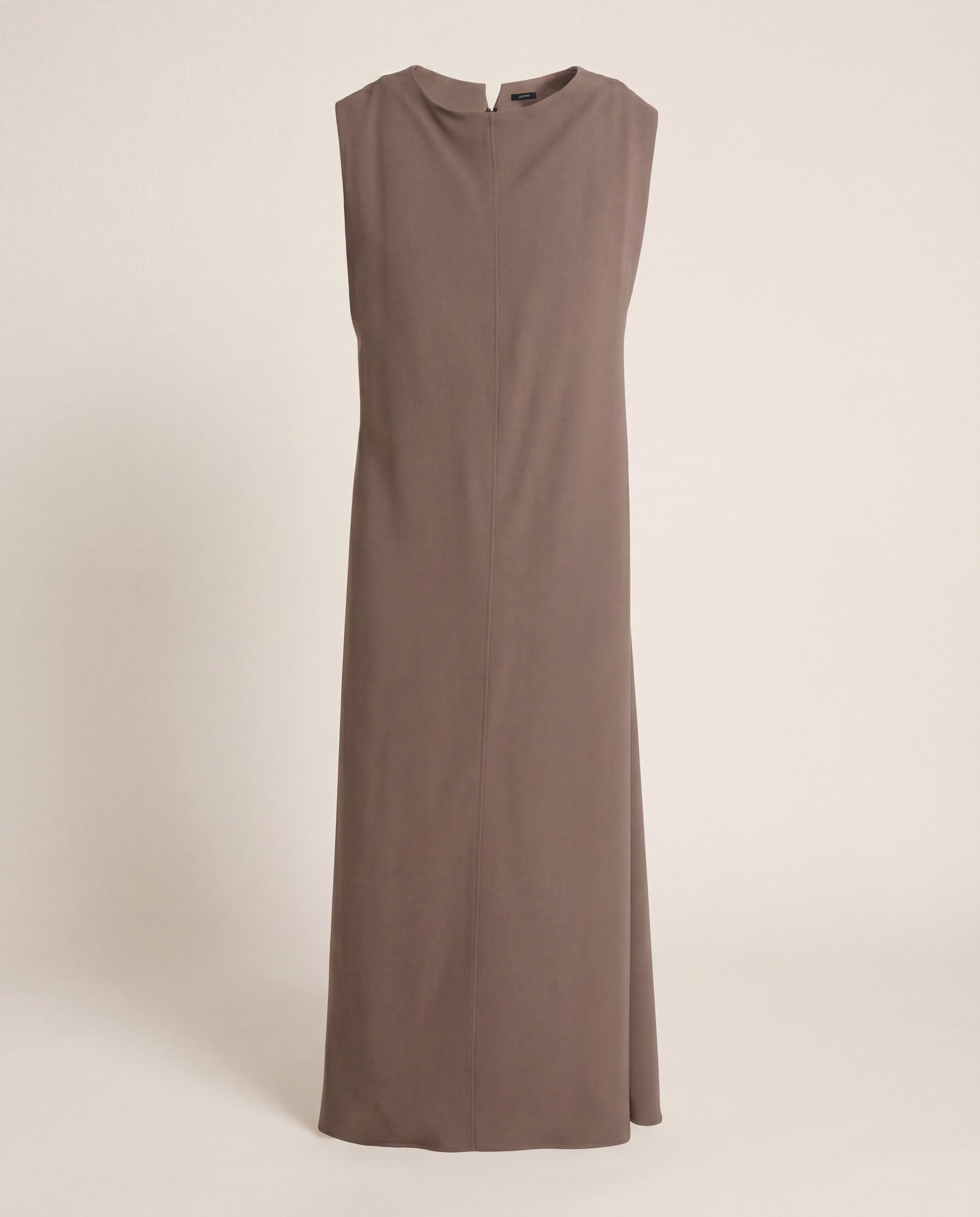 Robe longue Neva en Comfort Cady marron taupe – Joseph – Taille 40-1