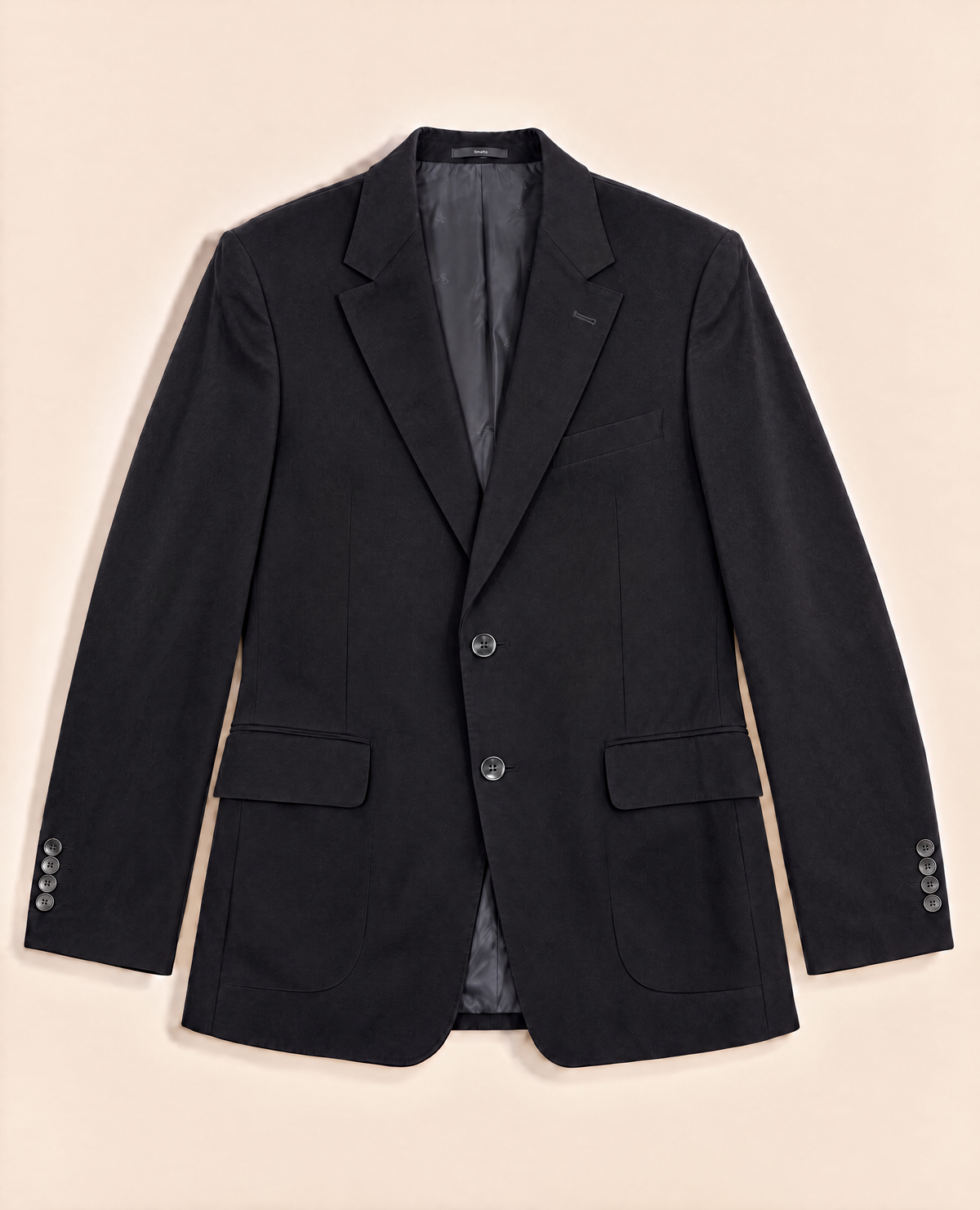 Blazer Smalto 100 % cachemire noir – Taille 56-1