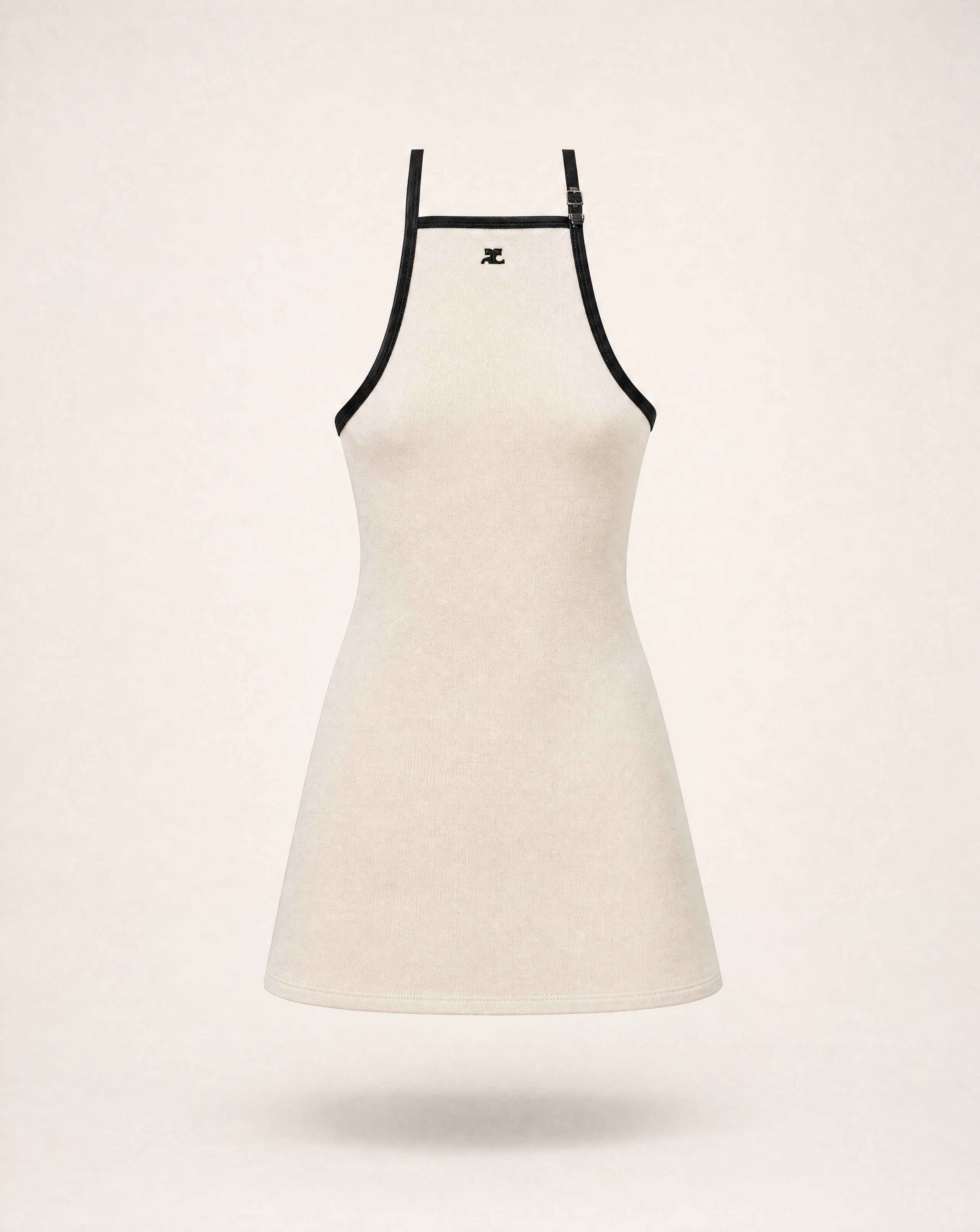 Robe Courrèges Buckle Contrast 100% coton – T.M – Neuve-1