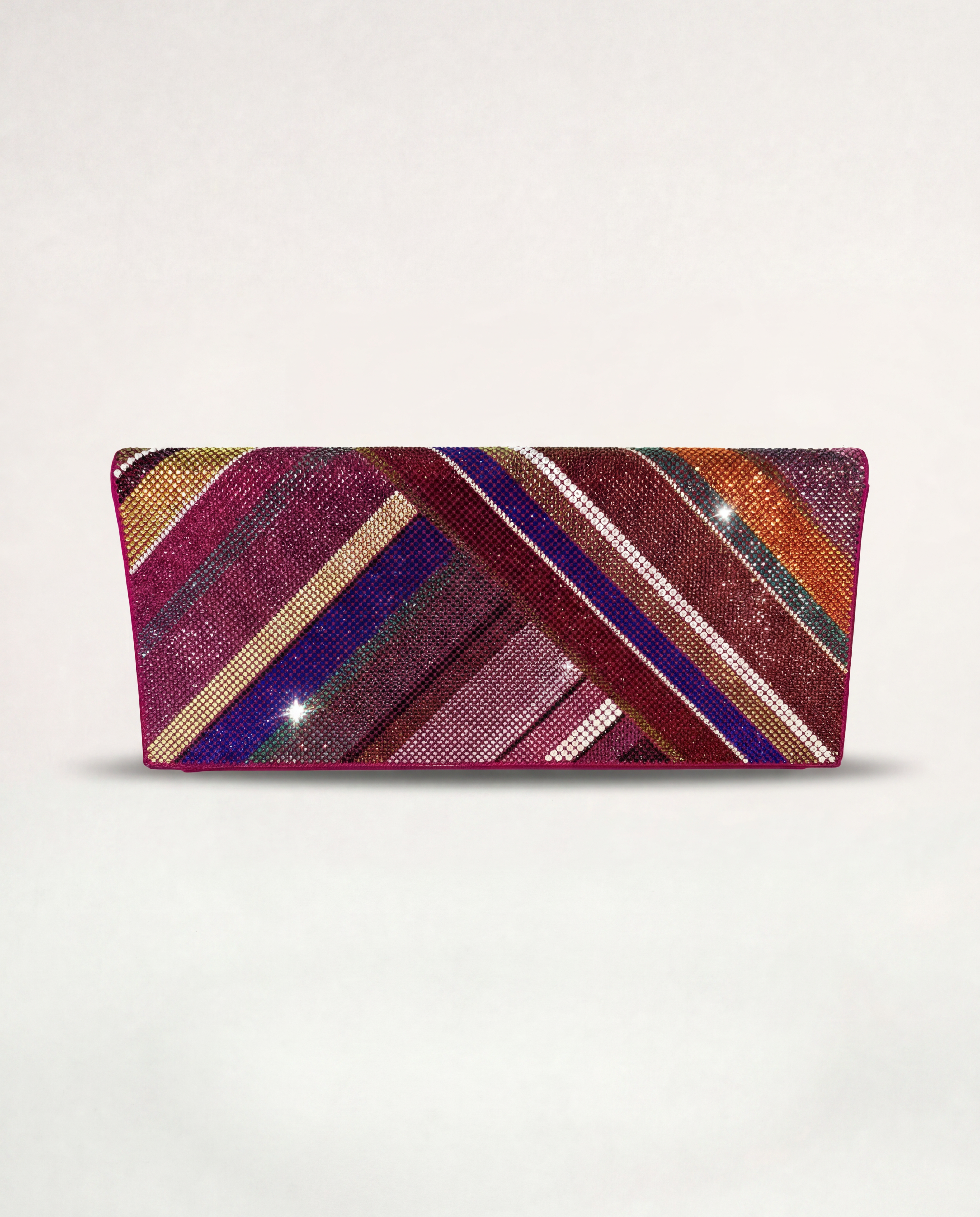 Pochette Renaud Pellegrino intégralement pailletée – Sac de soirée 28 × 12 cm-1