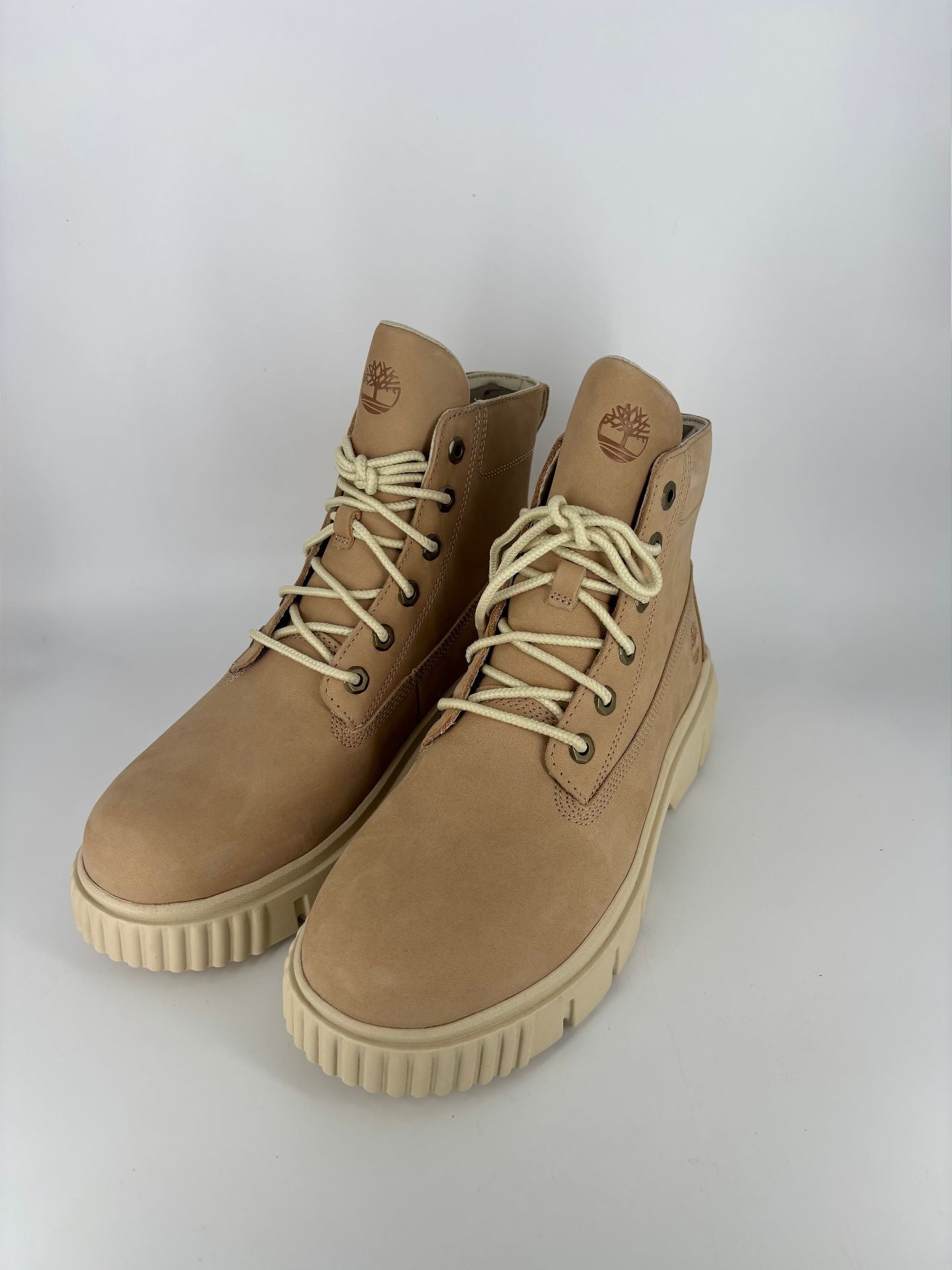 Greyfield Mid Lace Up Boot en cuir beige - Timberland – Taille 42
