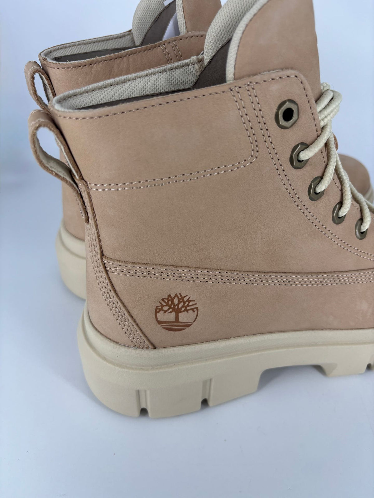 Greyfield Mid Lace Up Boot en cuir beige - Timberland – Taille 42
