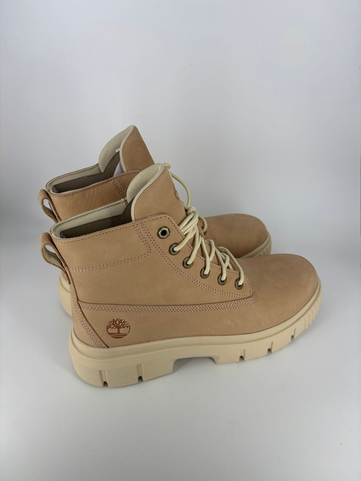 Greyfield Mid Lace Up Boot en cuir beige - Timberland – Taille 42
