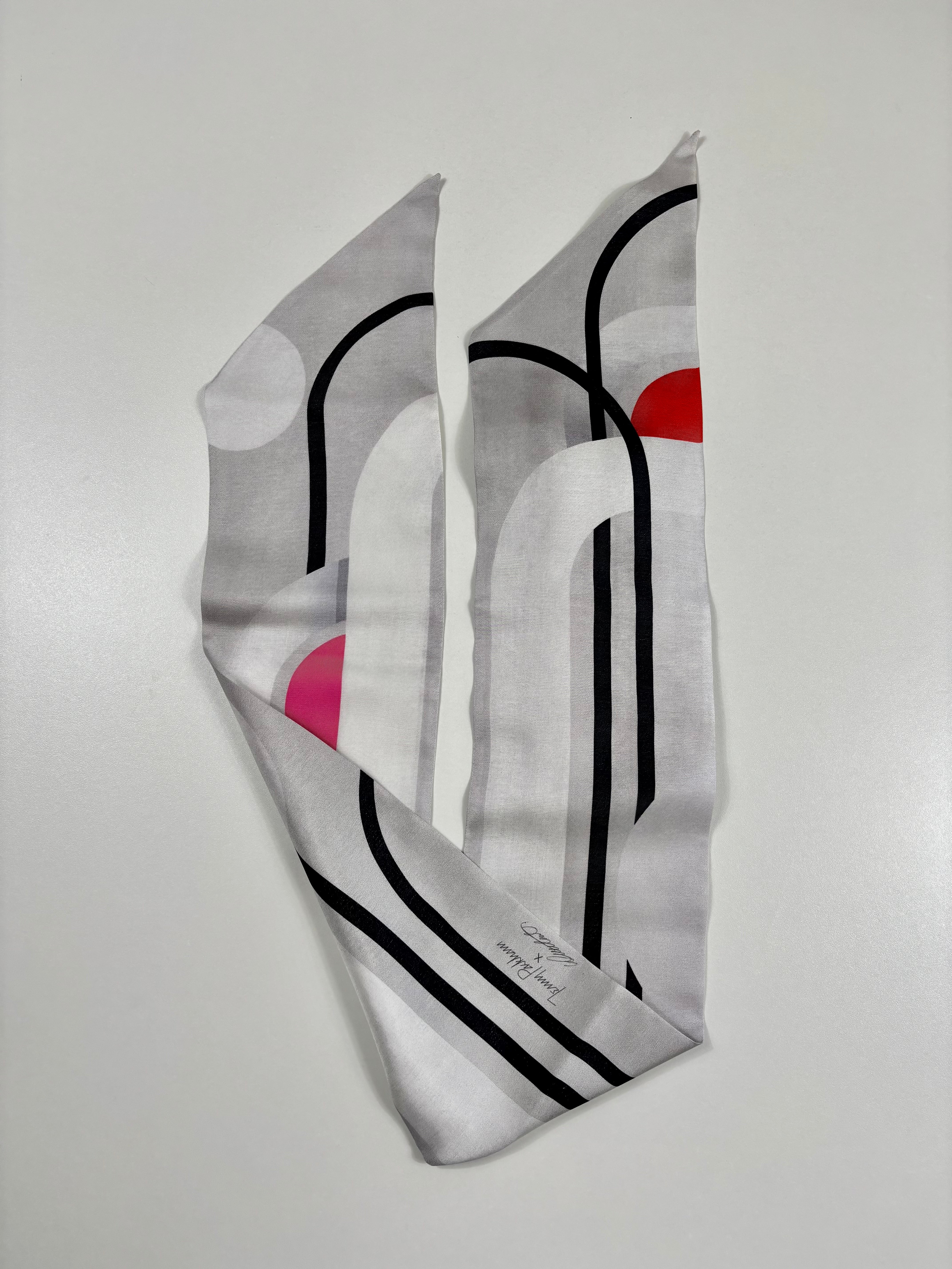 Foulard soie Jenny Packham x Minuto