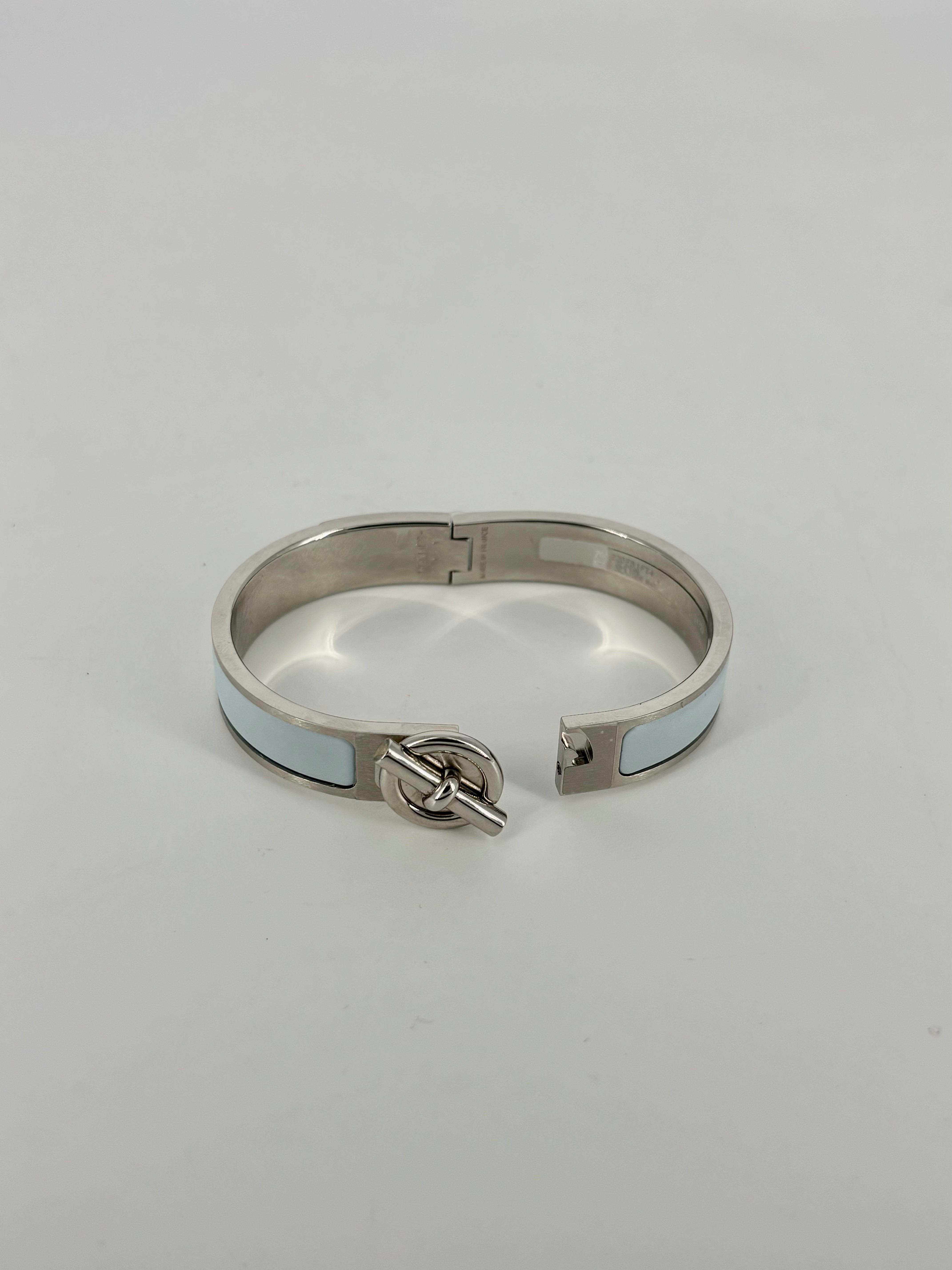 Light blue Clic Glénan bracelet – Hermès-4