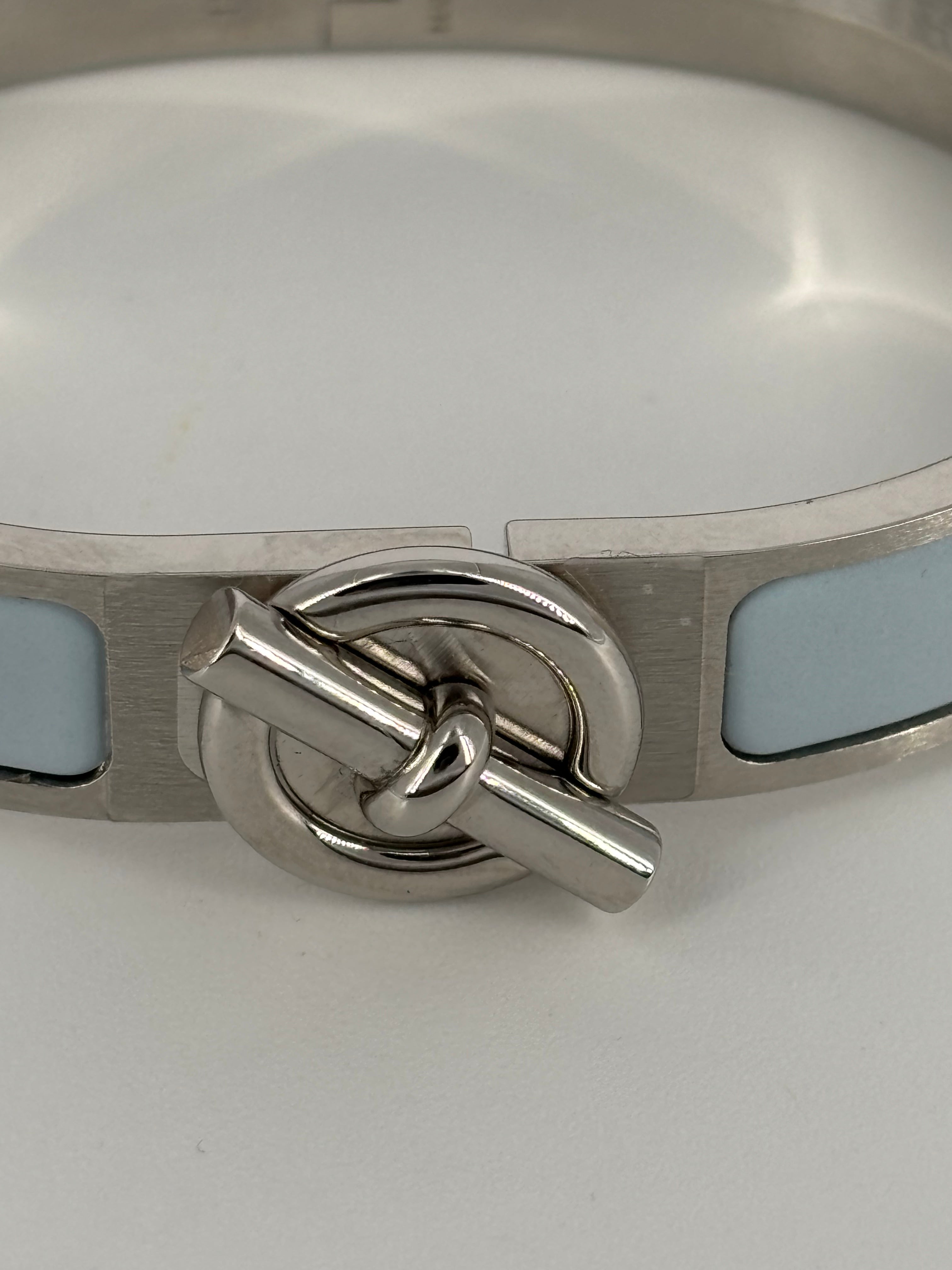 Light blue Clic Glénan bracelet – Hermès-3
