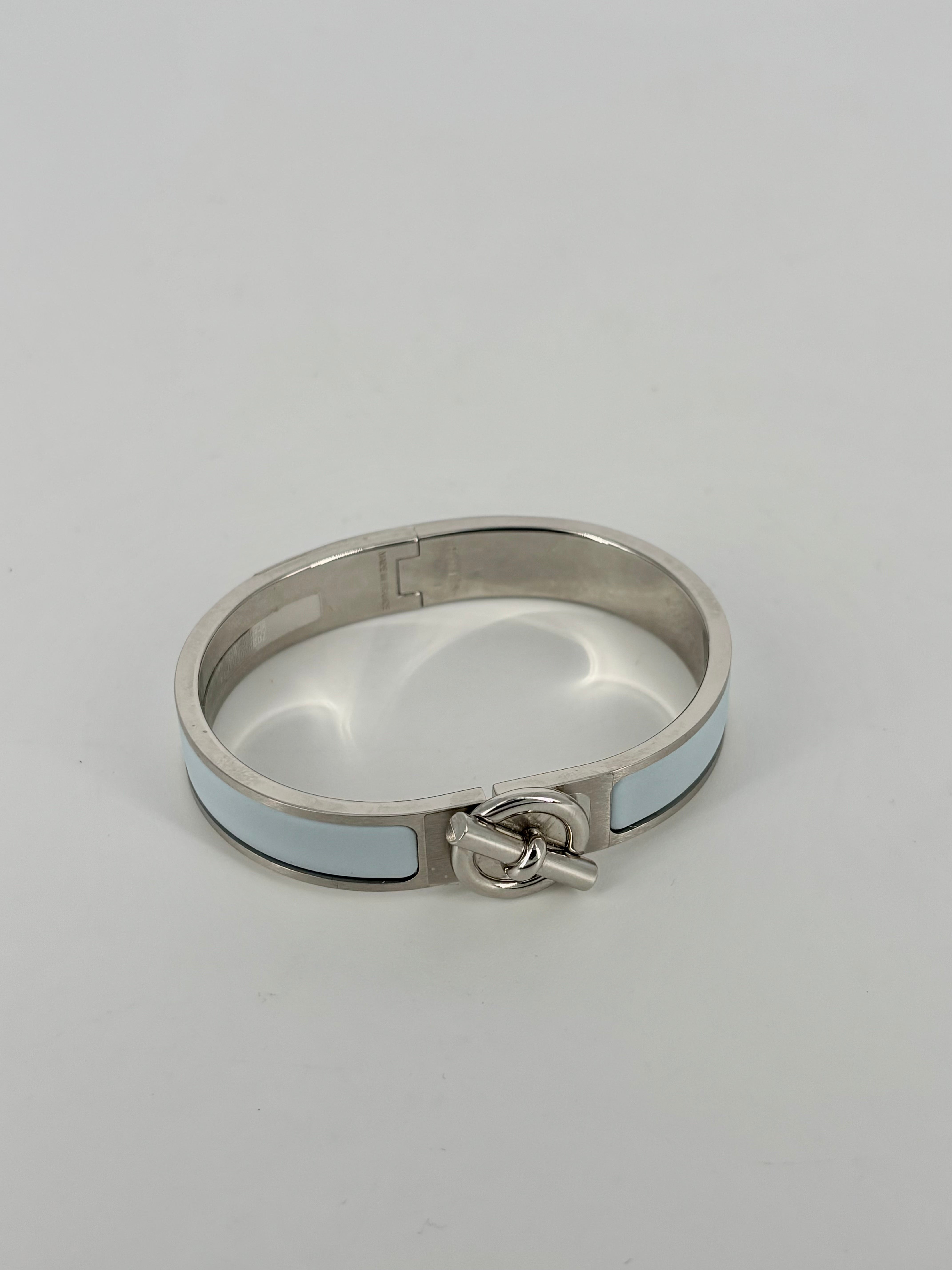 Light blue Clic Glénan bracelet – Hermès-5