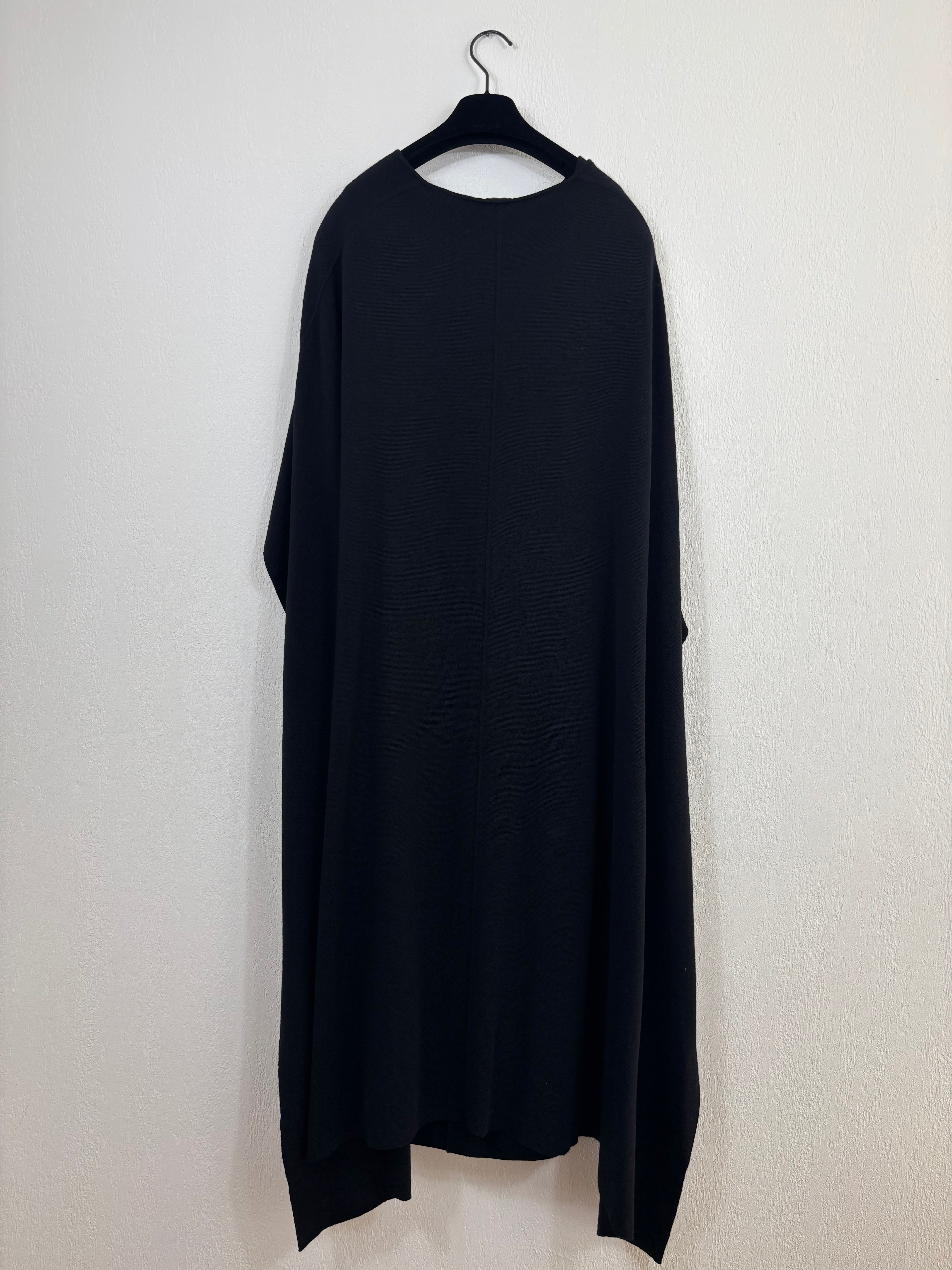 Robe Amal en laine mérinos à cape intégrée – Halston – Taille L-6
