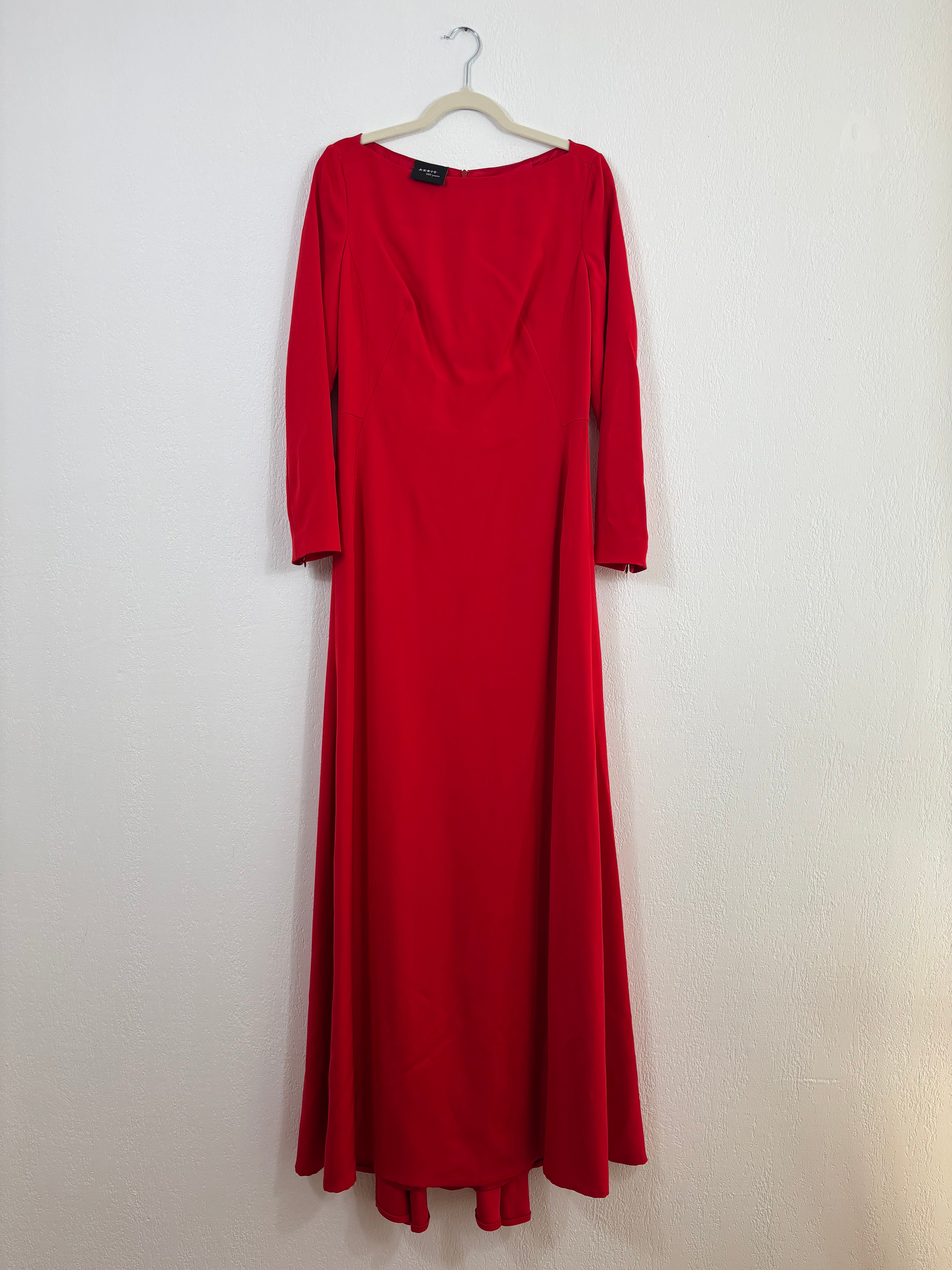 Robe longue rouge Akris Punto – Taille 42-2