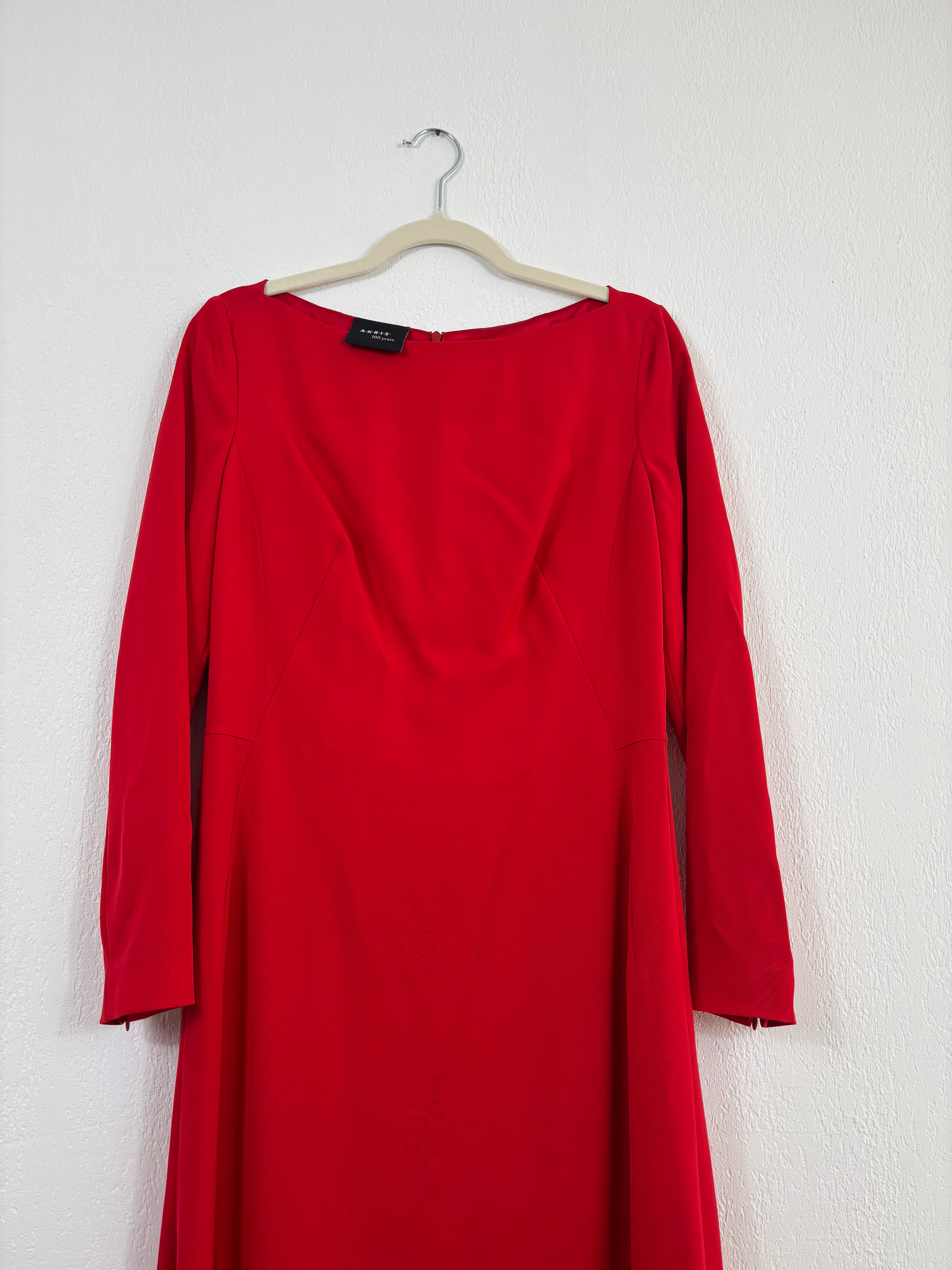 Robe longue rouge Akris Punto – Taille 42-3