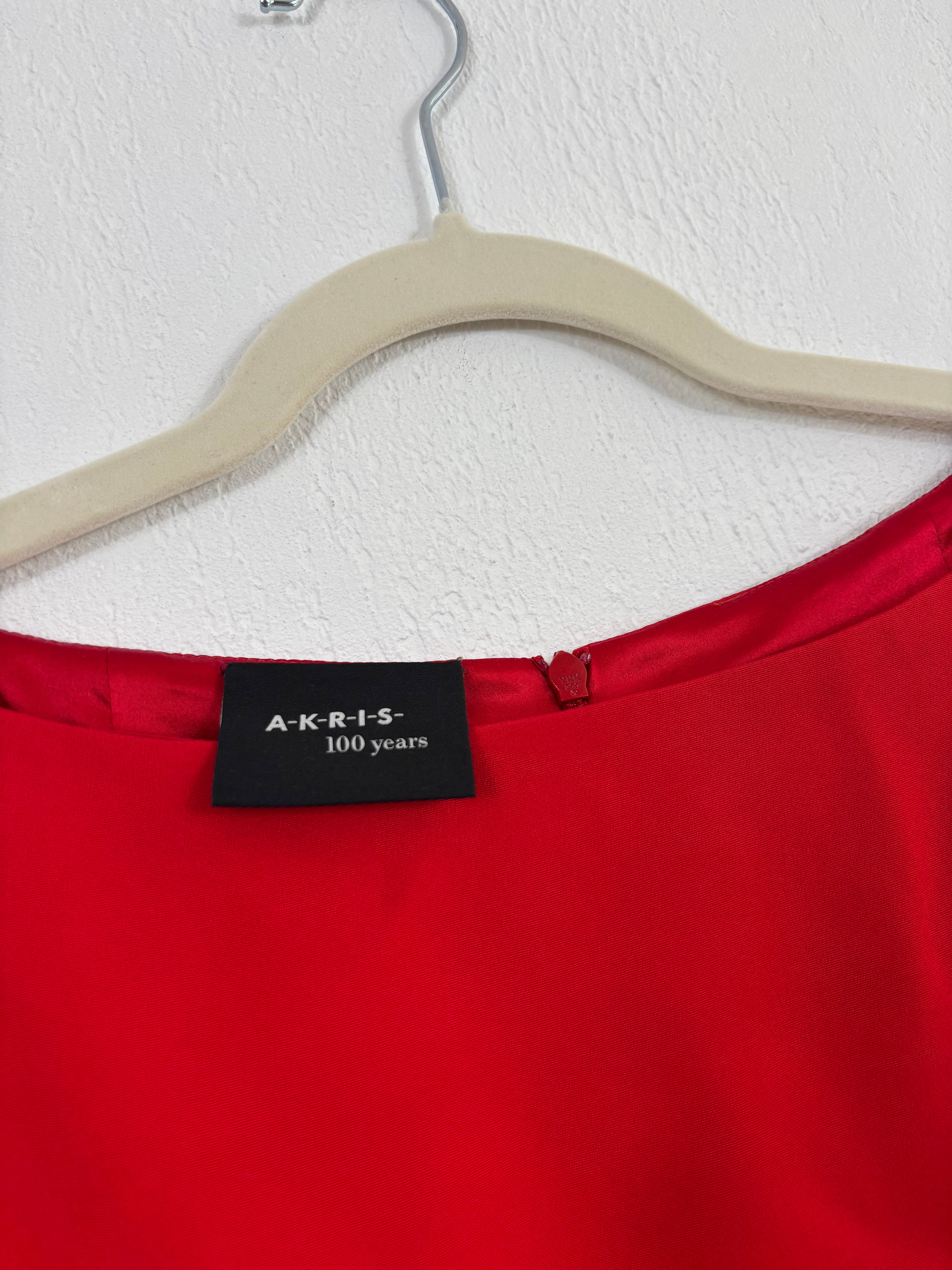 Robe longue rouge Akris Punto – Taille 42-5