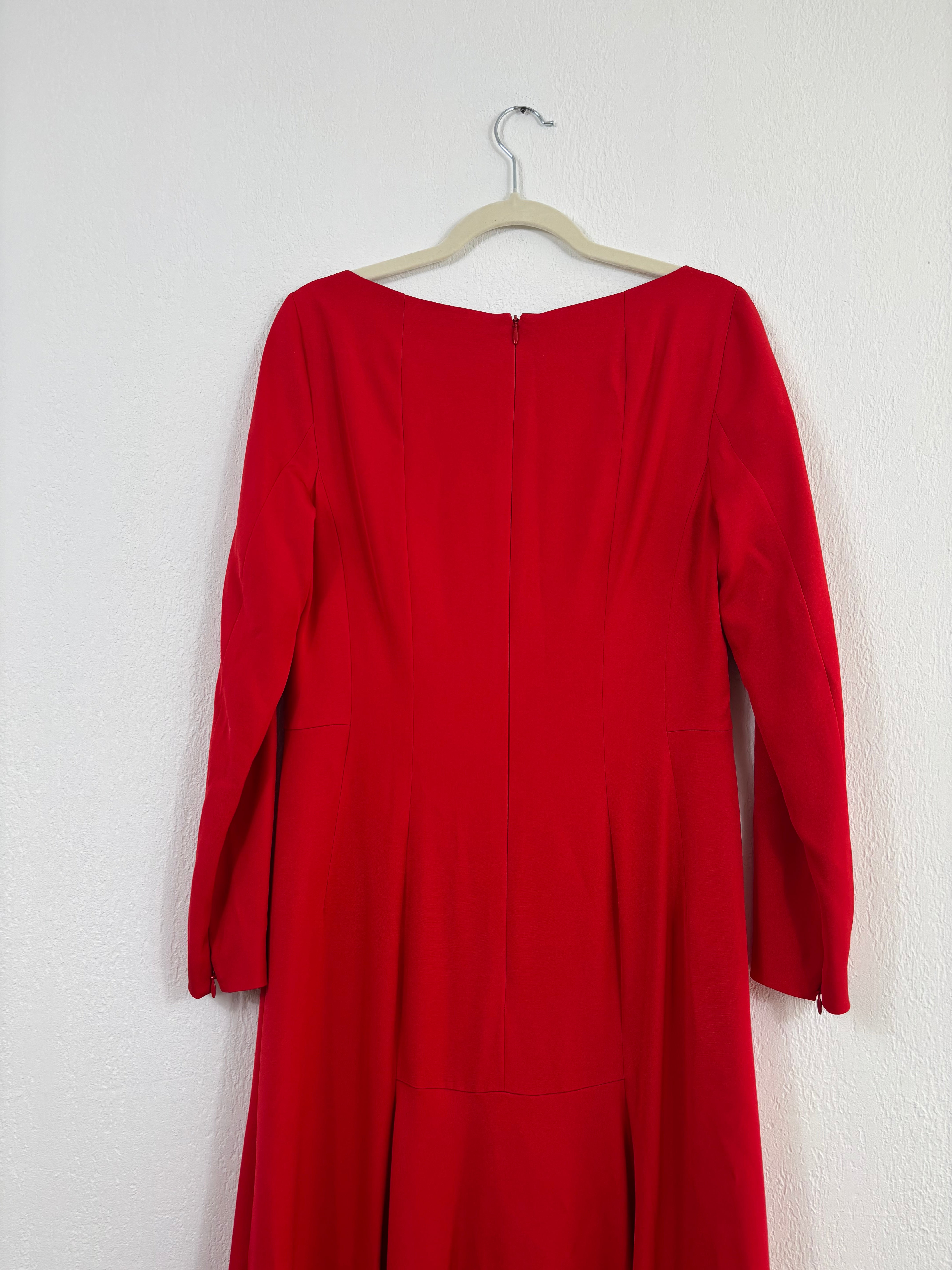 Robe longue rouge Akris Punto – Taille 42-8