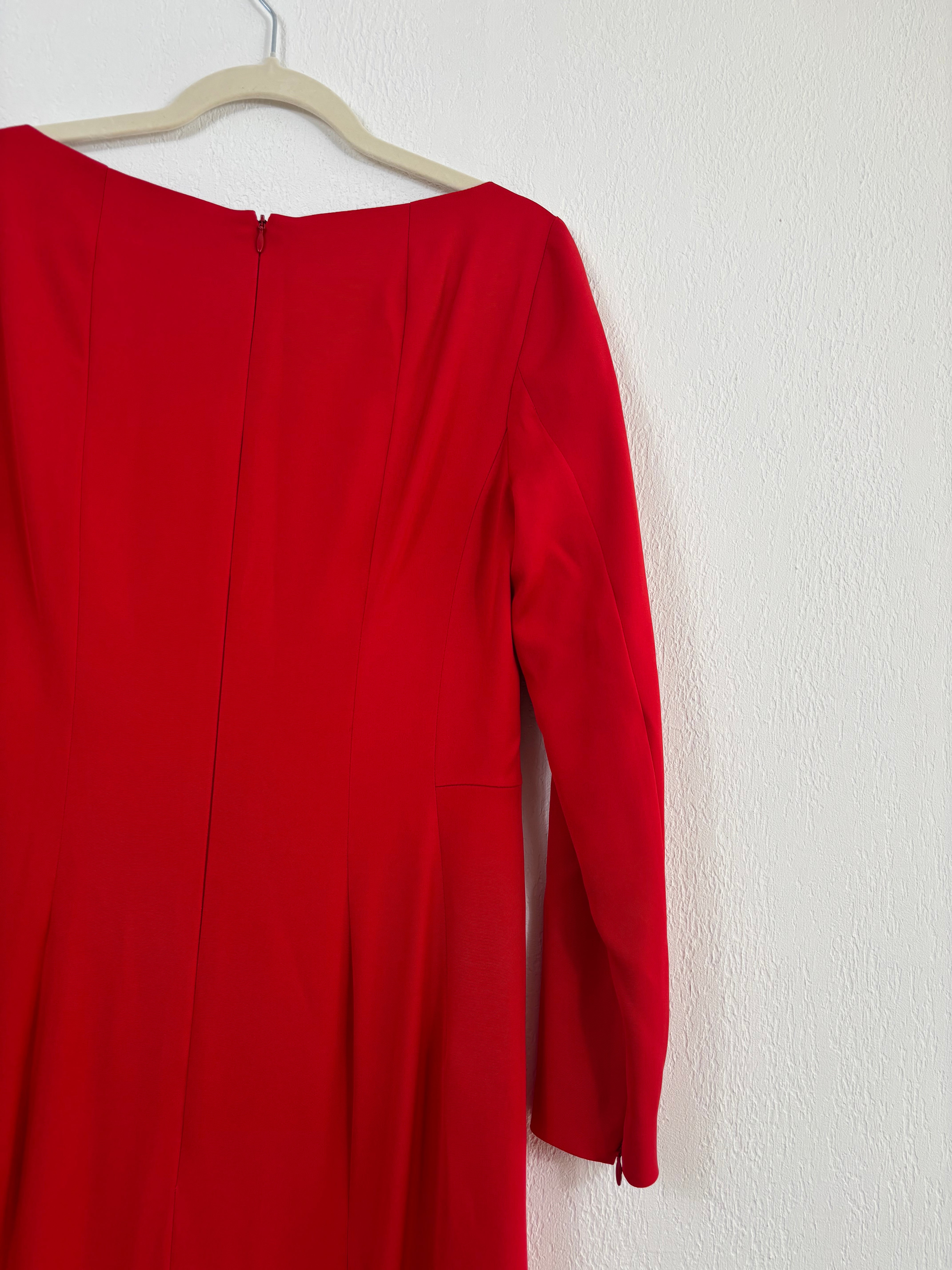 Robe longue rouge Akris Punto – Taille 42-9