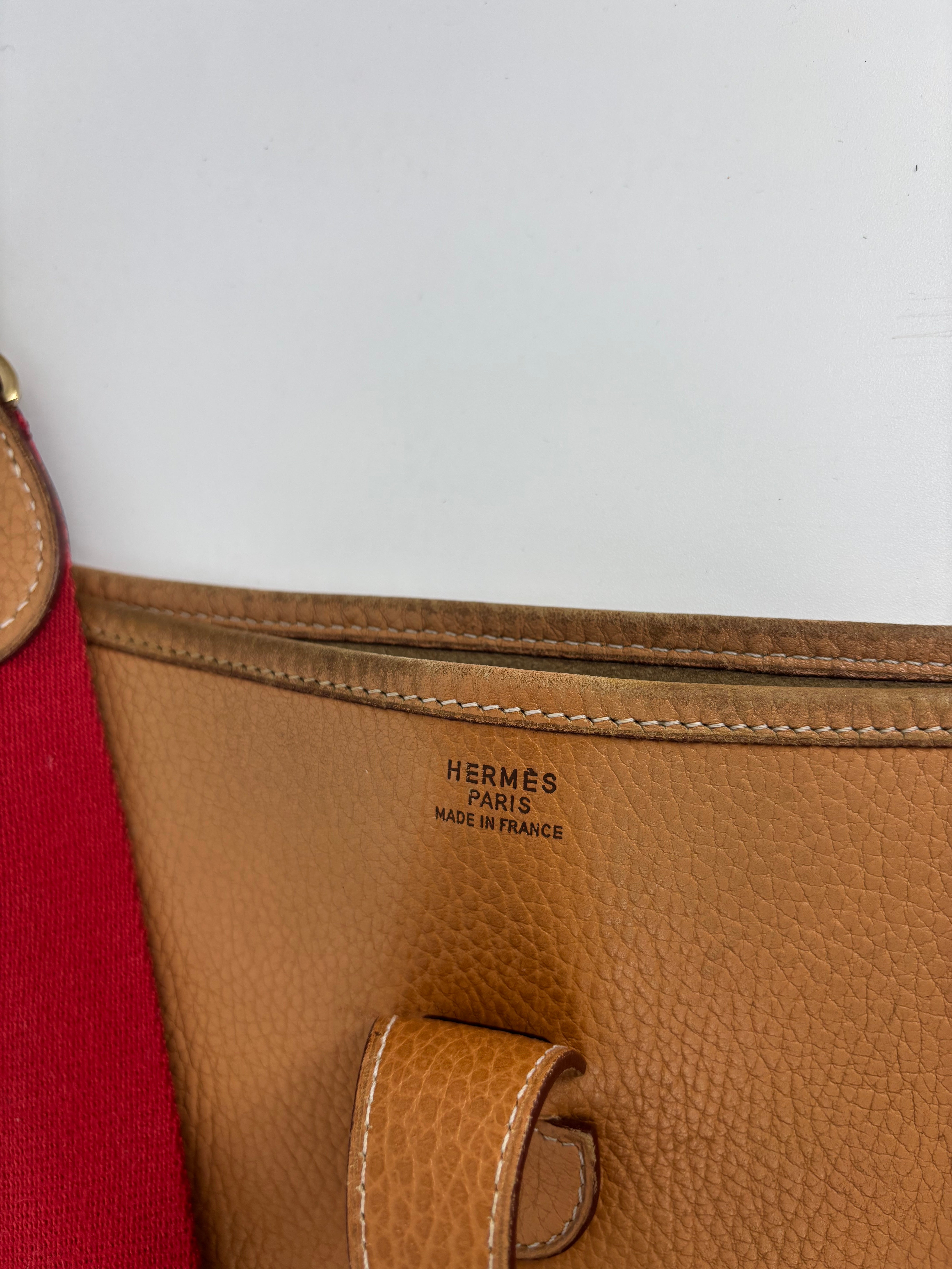 Sac Evelyne 29 en Vache Ardenne Gold – Hermès – 1994-17