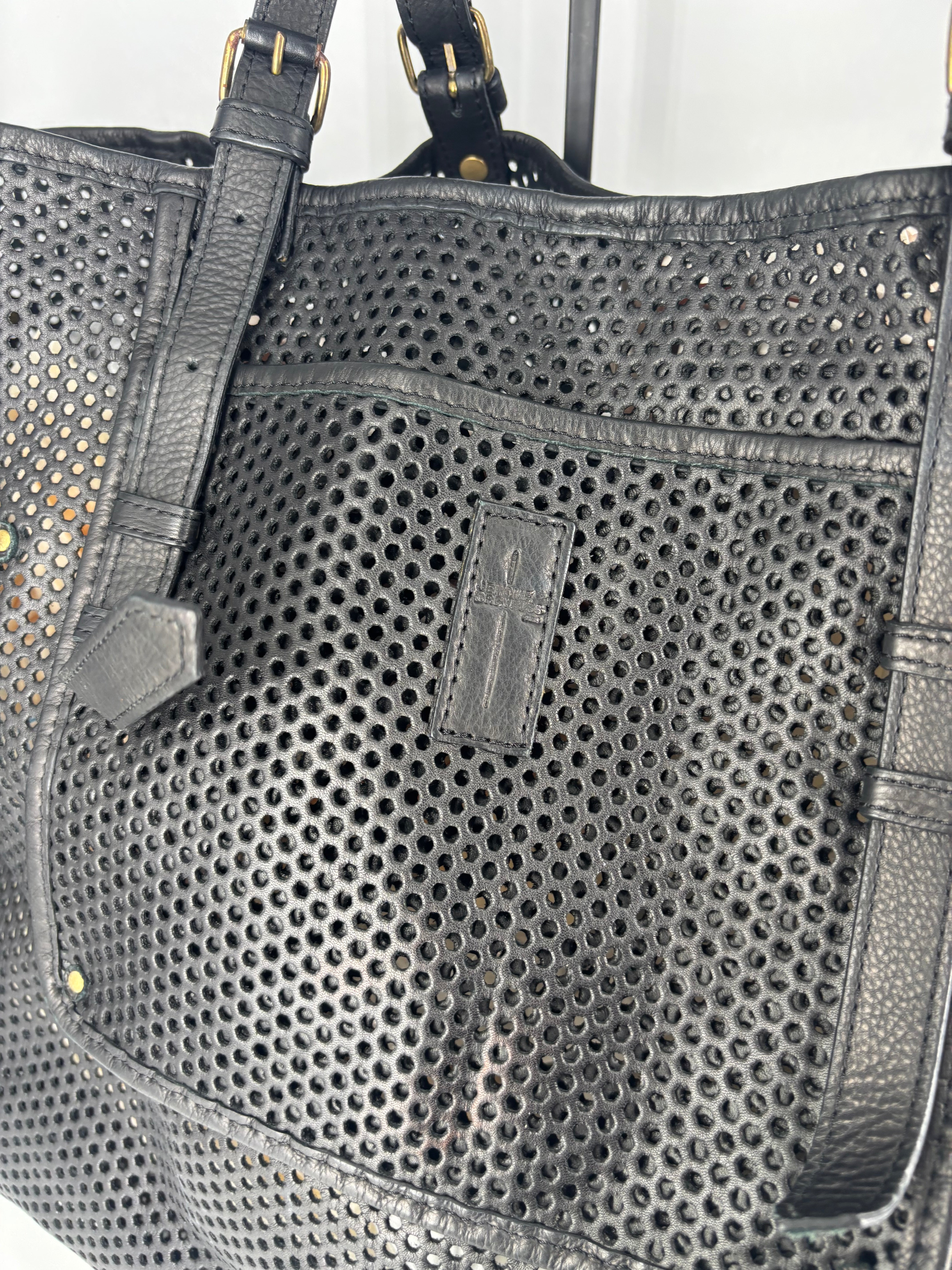 Sac cabas Tanguy grand format cuir perforé noir – Jérôme Dreyfuss-4