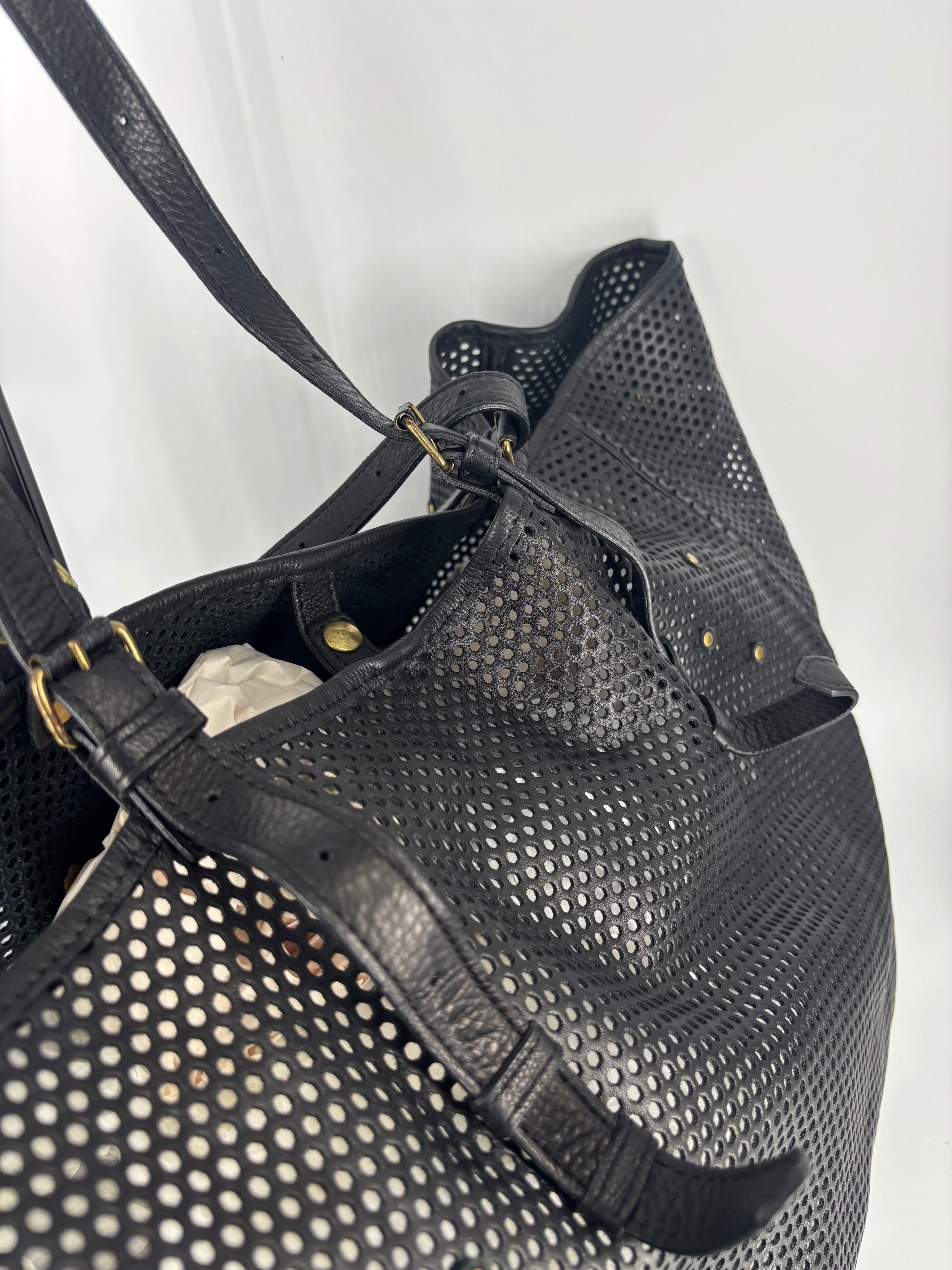 Sac cabas Tanguy grand format cuir perforé noir – Jérôme Dreyfuss-8