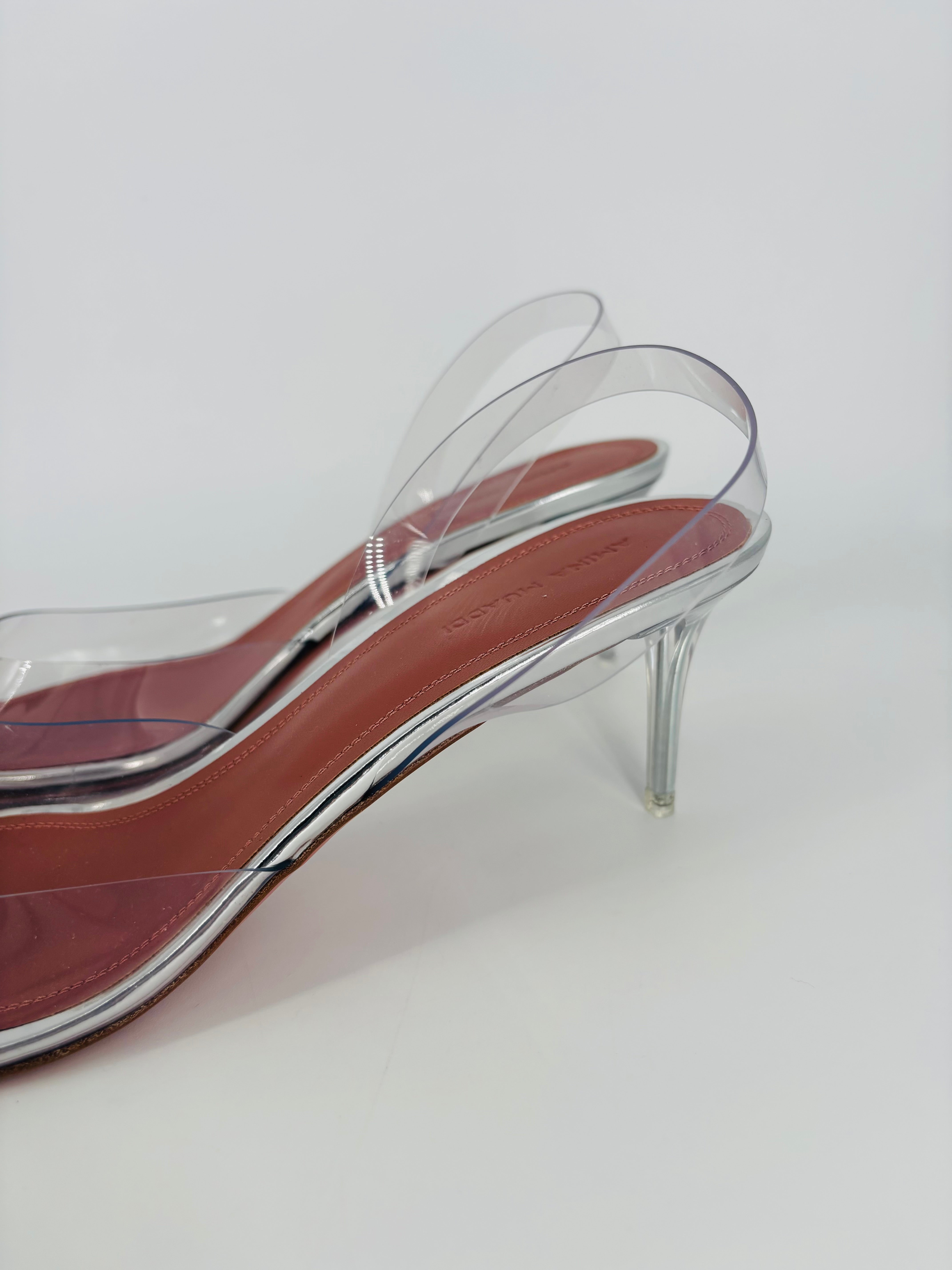 Escarpins slingback Rosie Glass – Amina Muaddi – T. 40,5-6