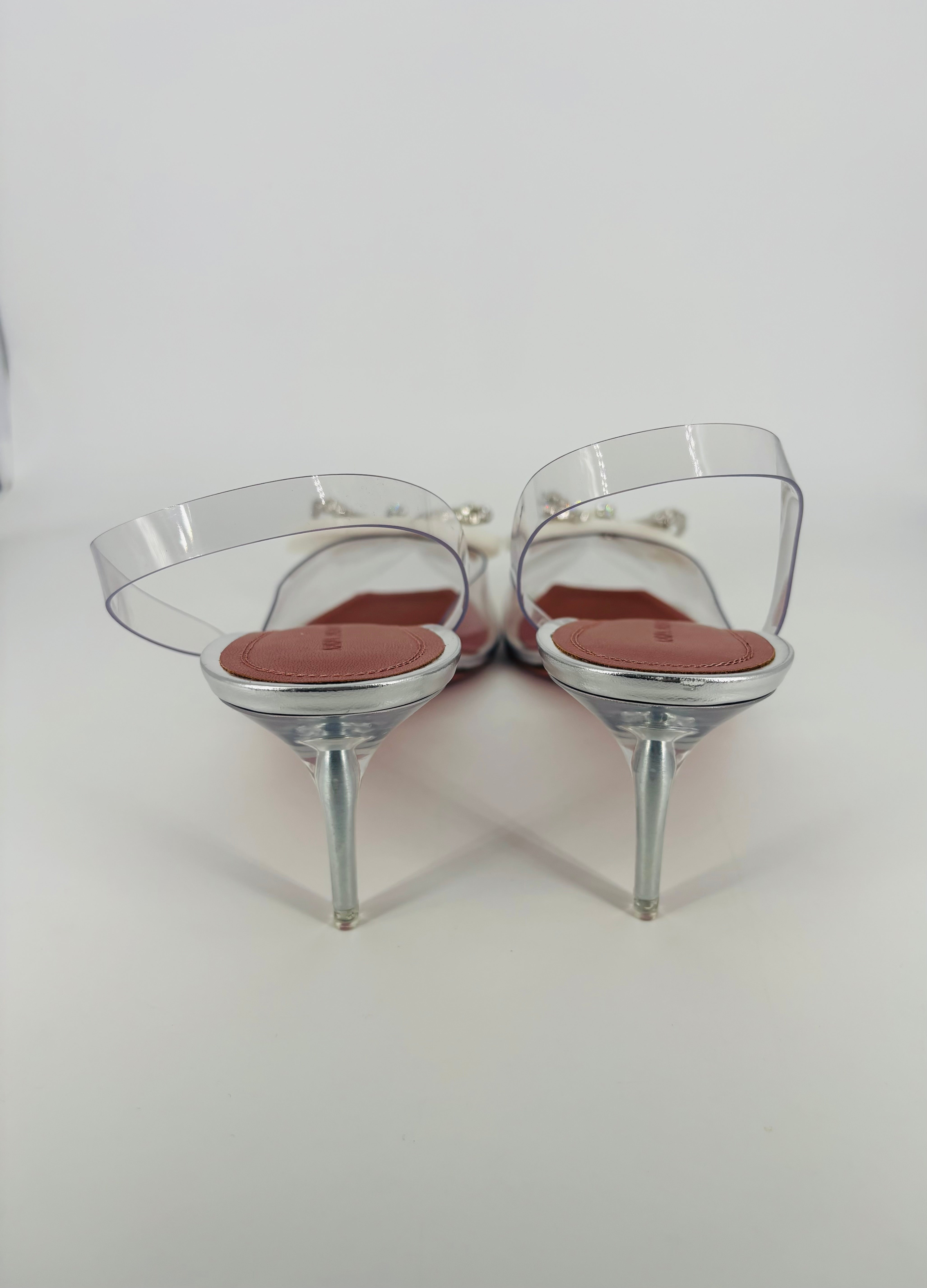 Escarpins slingback Rosie Glass – Amina Muaddi – T. 40,5-7