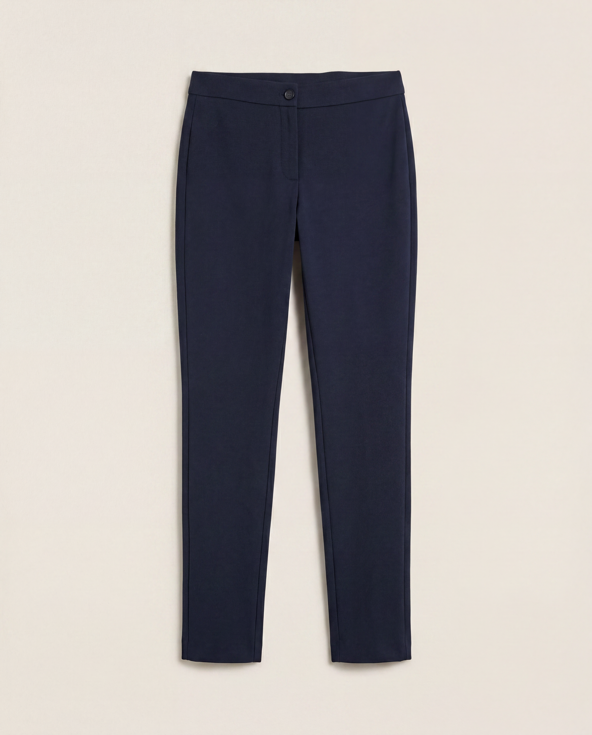 Pantalon Akris édition 100 Years bleu marine slim taille haute – T.36
