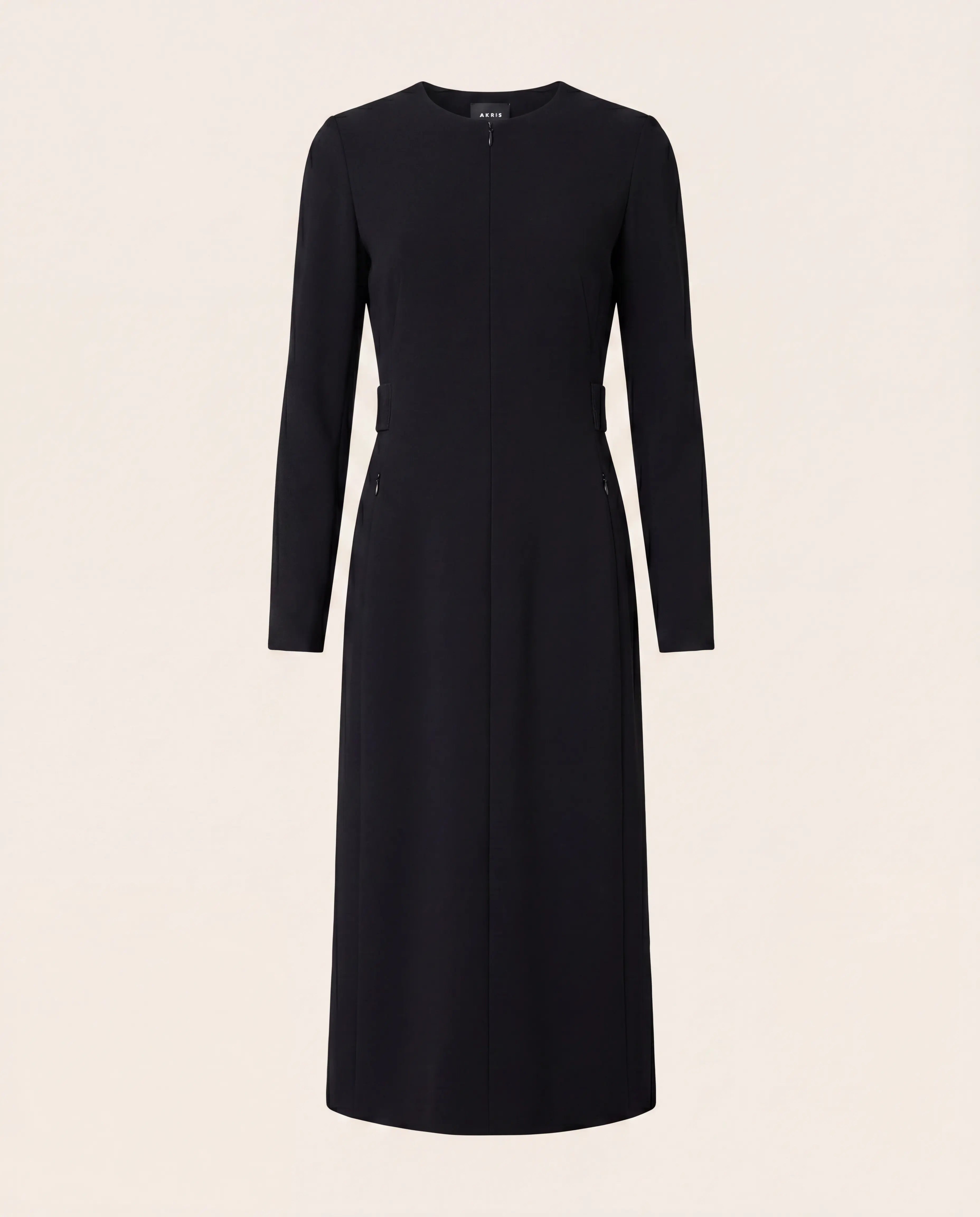 Robe Akris en laine double face noire – T.40 Akris