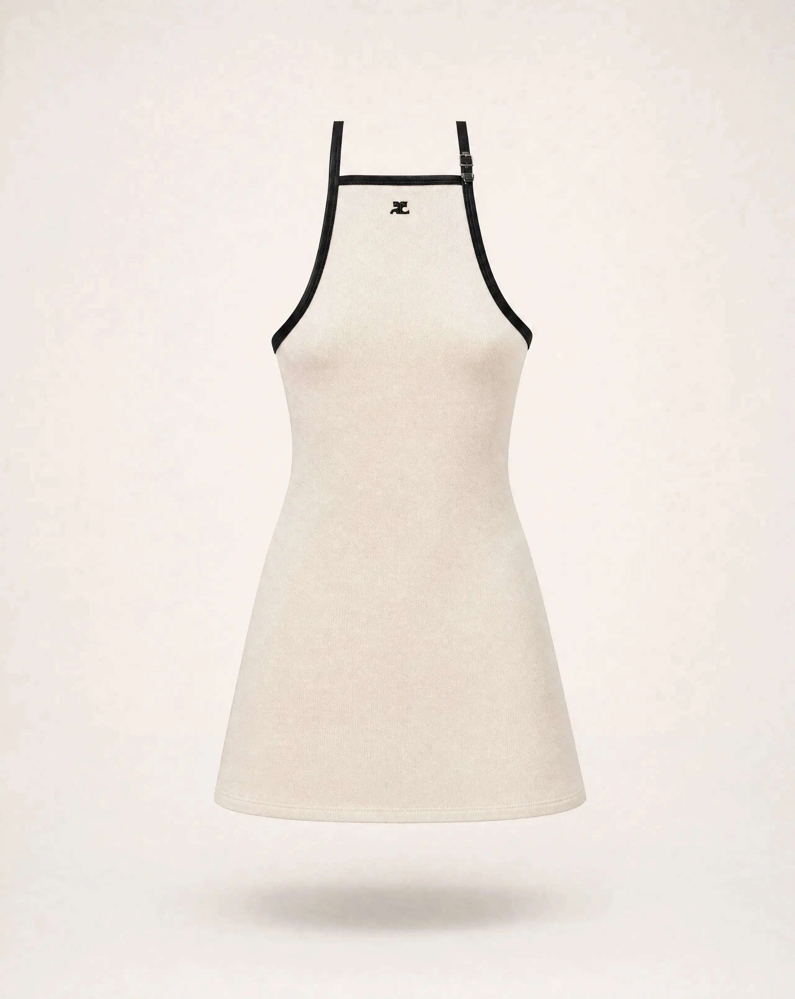 Robe Courrèges Buckle Contrast 100% coton – T.M – Neuve Courreges