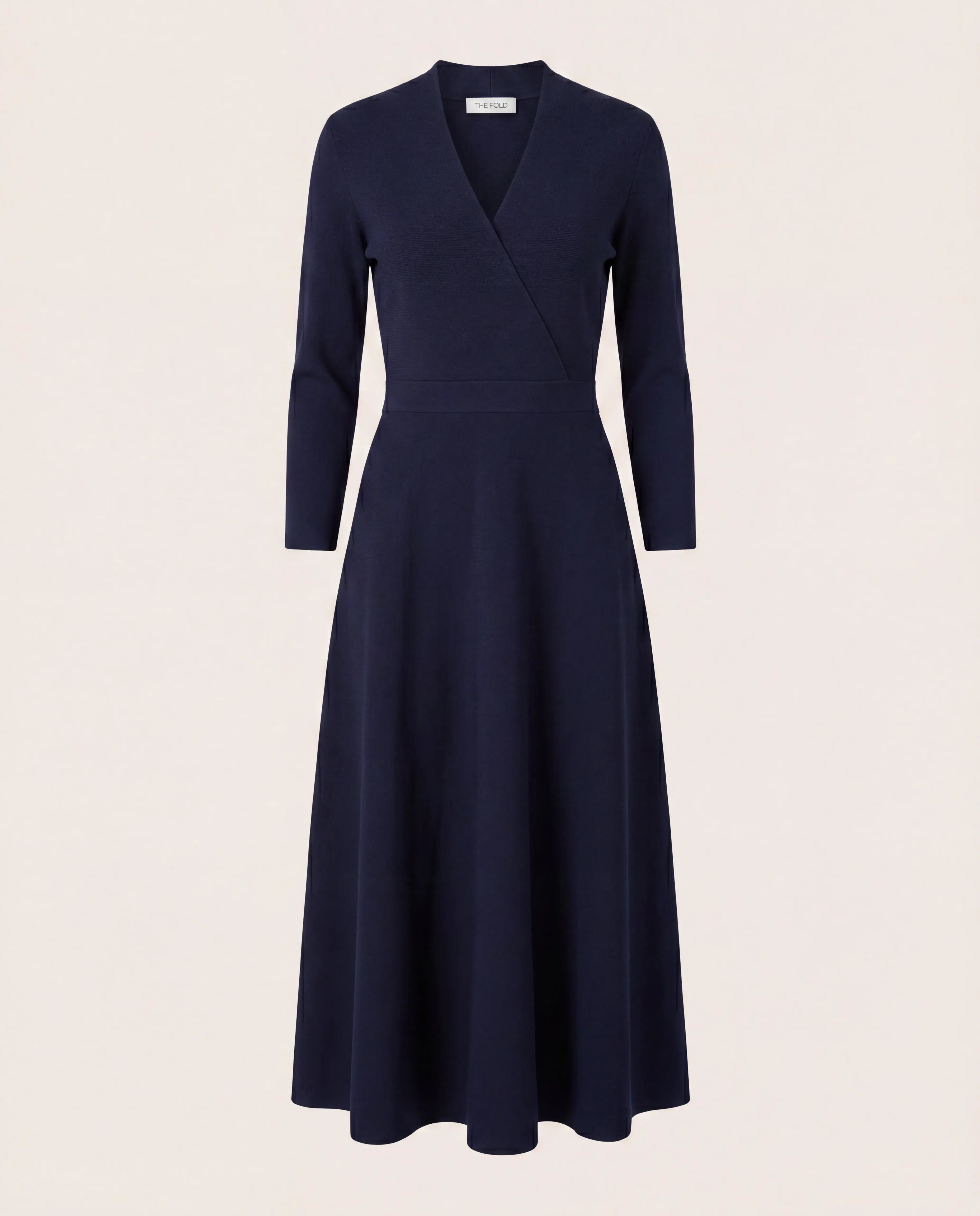 Robe The Fold London Lamont Sculpt Knit bleu marine – T.38 The Fold