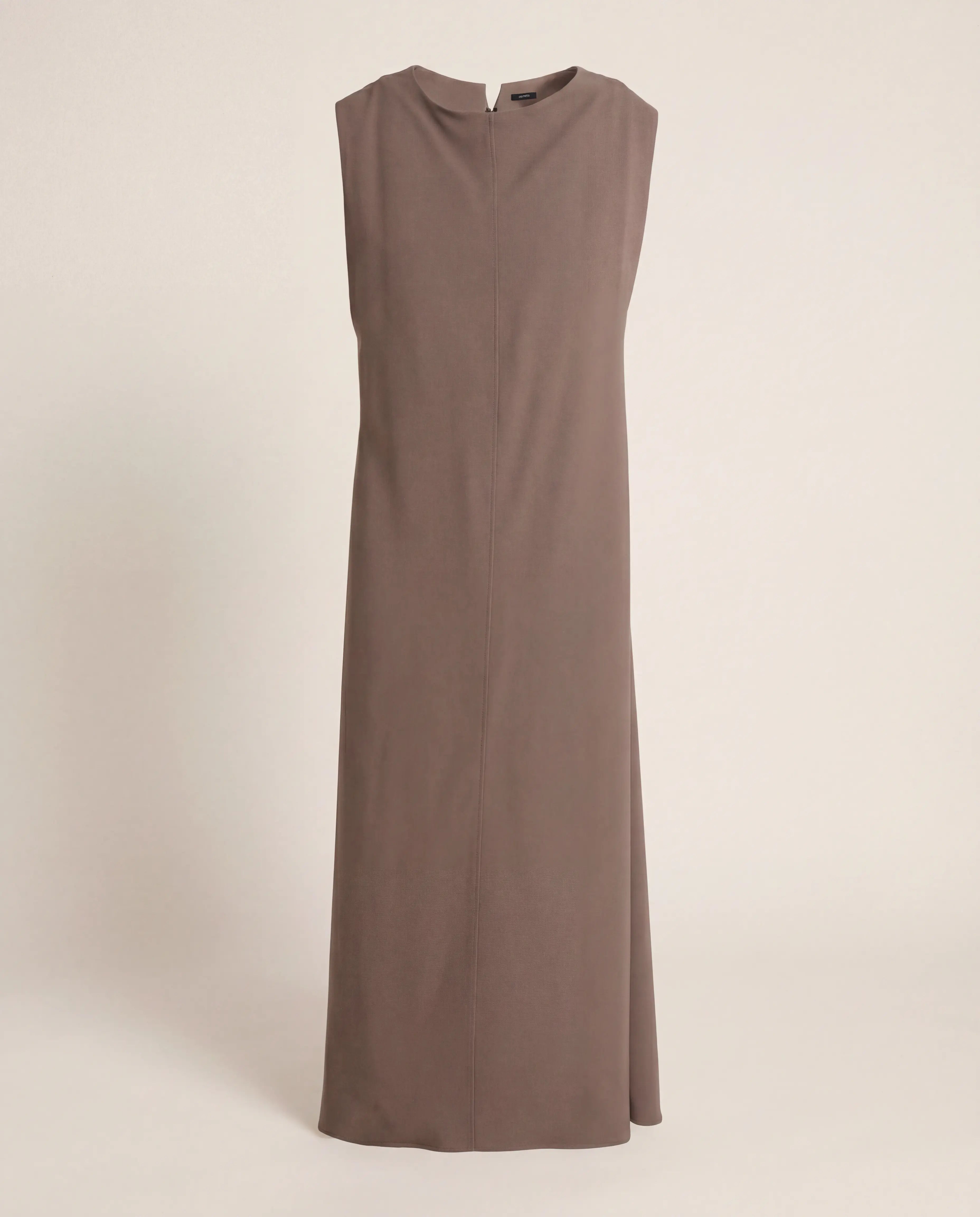 Robe longue Neva en Comfort Cady marron taupe – Joseph – Taille 40 Joseph