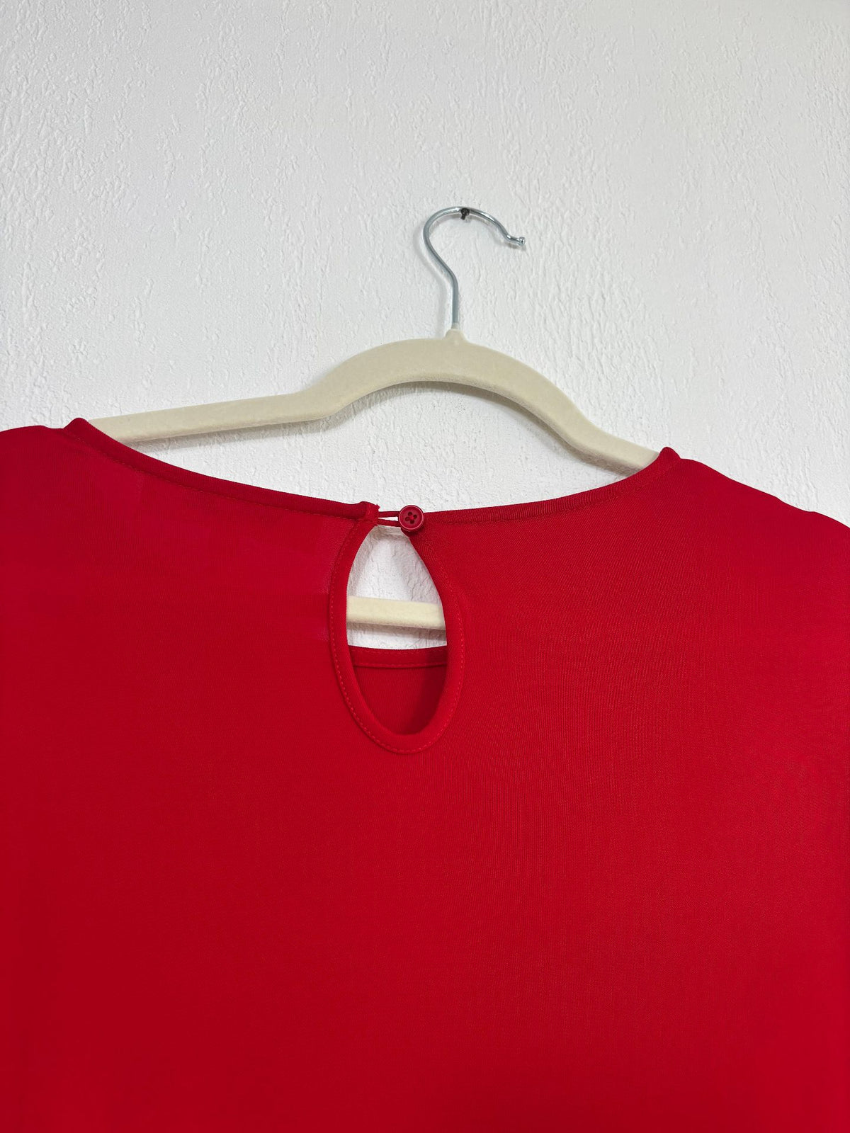 Robe midi Chrisey en jersey rouge drapée - Diane von Furstenberg – Taille M
