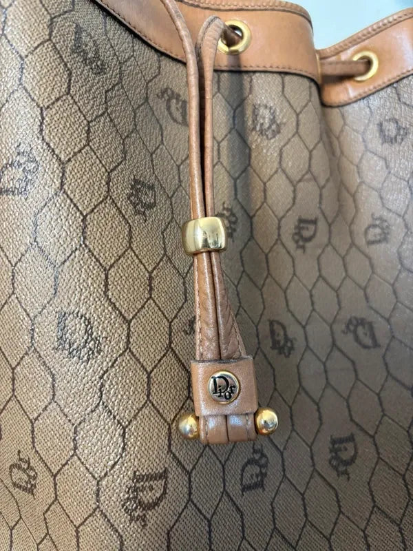 Sac seau Christian Dior vintage monogrammé-2