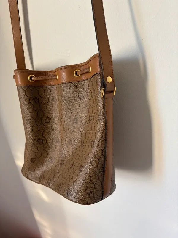 Sac seau Christian Dior vintage monogrammé-4