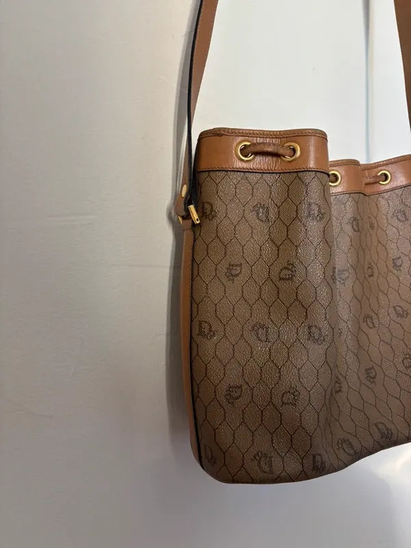 Sac seau Christian Dior vintage monogrammé-5