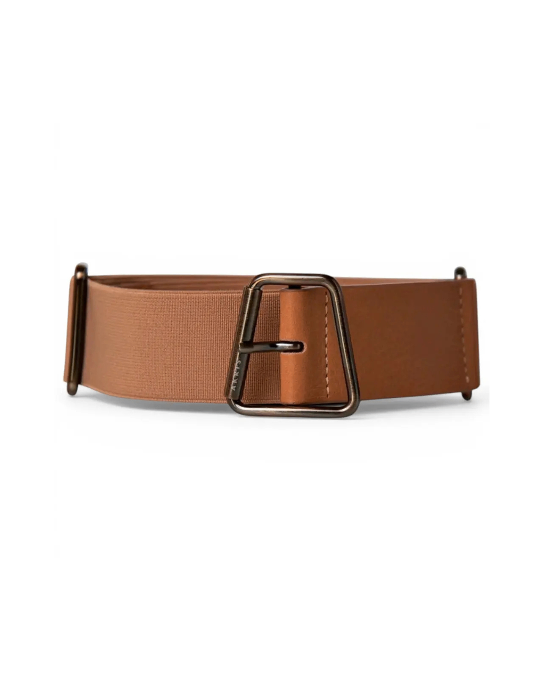 Ceinture Akris Sporty-Belt élastique cuir de veau boucle trapèze – 35 mm