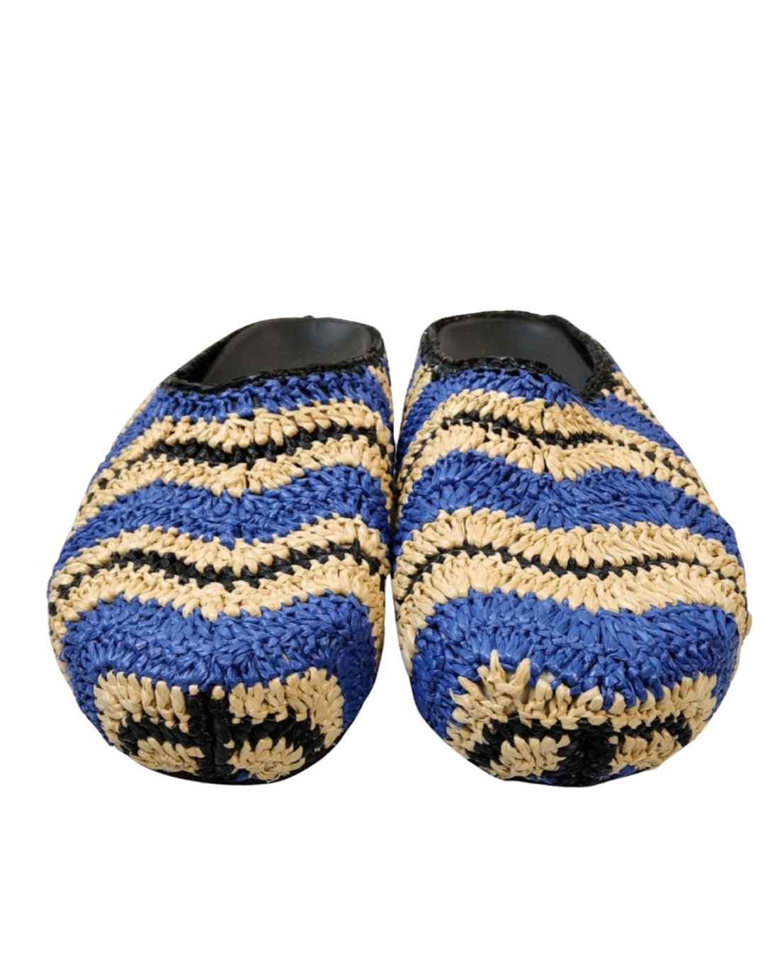 Marni × No Vacancy Inn – Sabots Fussbett raphia multicolore – P.41-4