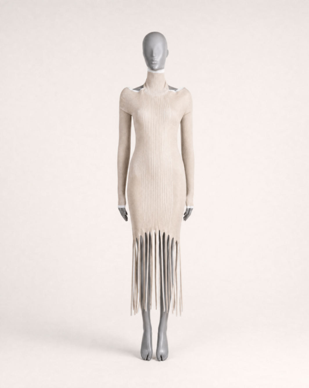 Robe midi à franges – Bottega Veneta – Taille XS