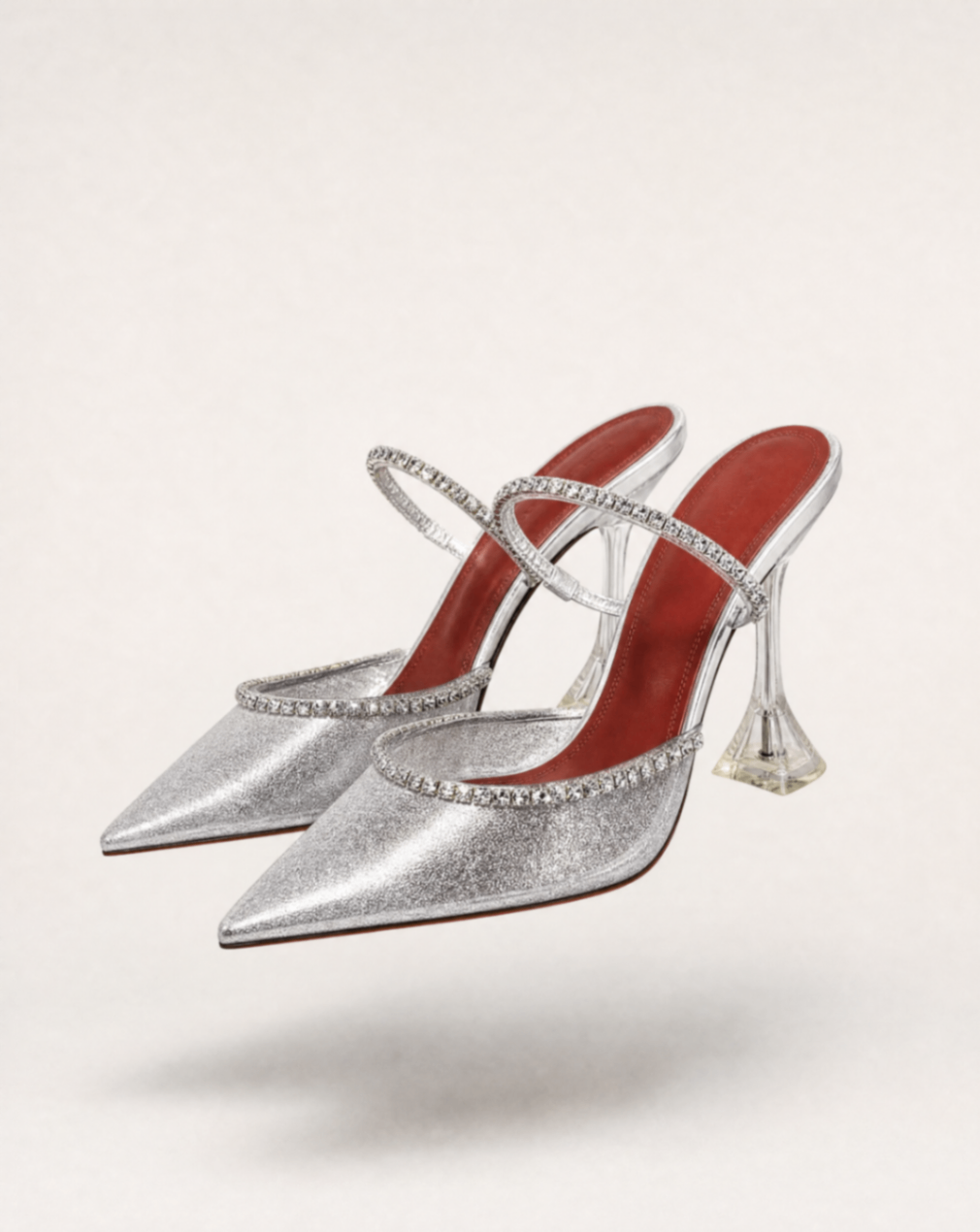 Mules Gilda pailletées strass – Amina Muaddi – T. 39,5