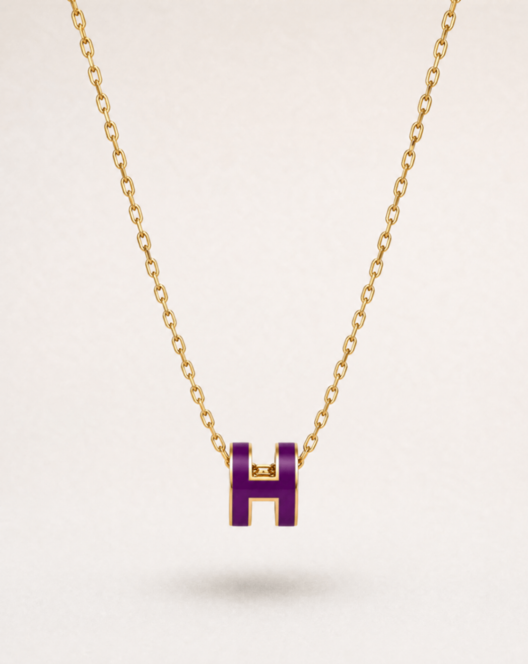 Collier Mini Pop H violet Anémone – Hermès