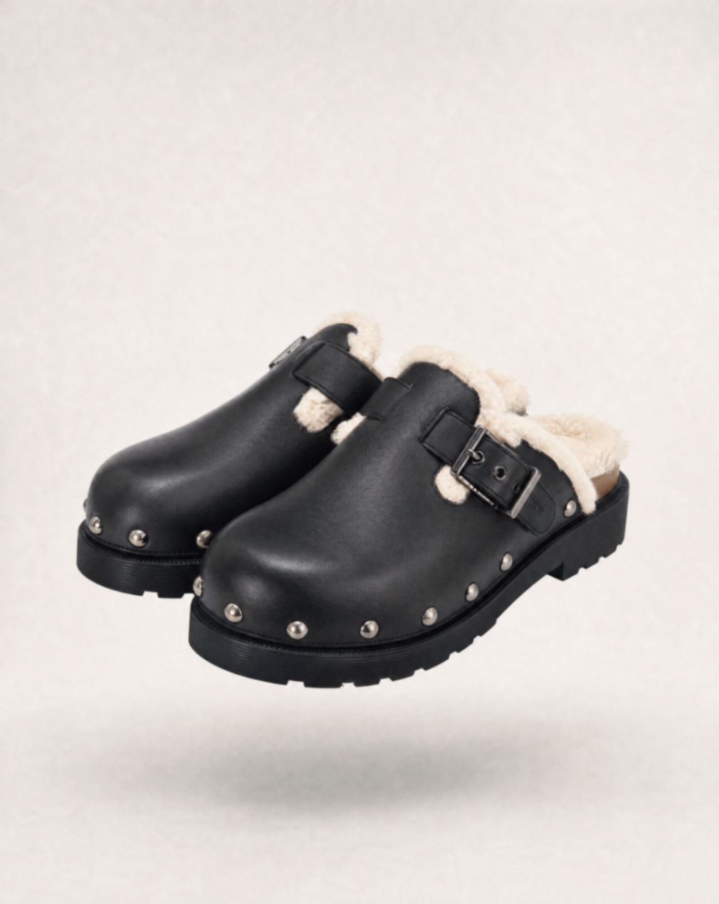 Sabots Dior Diorquake en cuir noir fourré – Dior – Taille 39