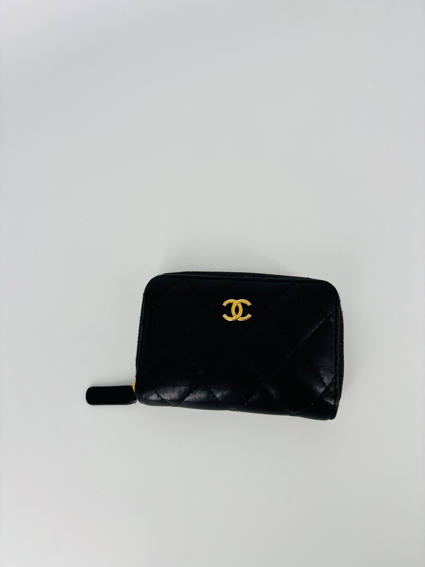 Porte-monnaie Chanel Timeless zippé cuir matelassé noir – 2023-5
