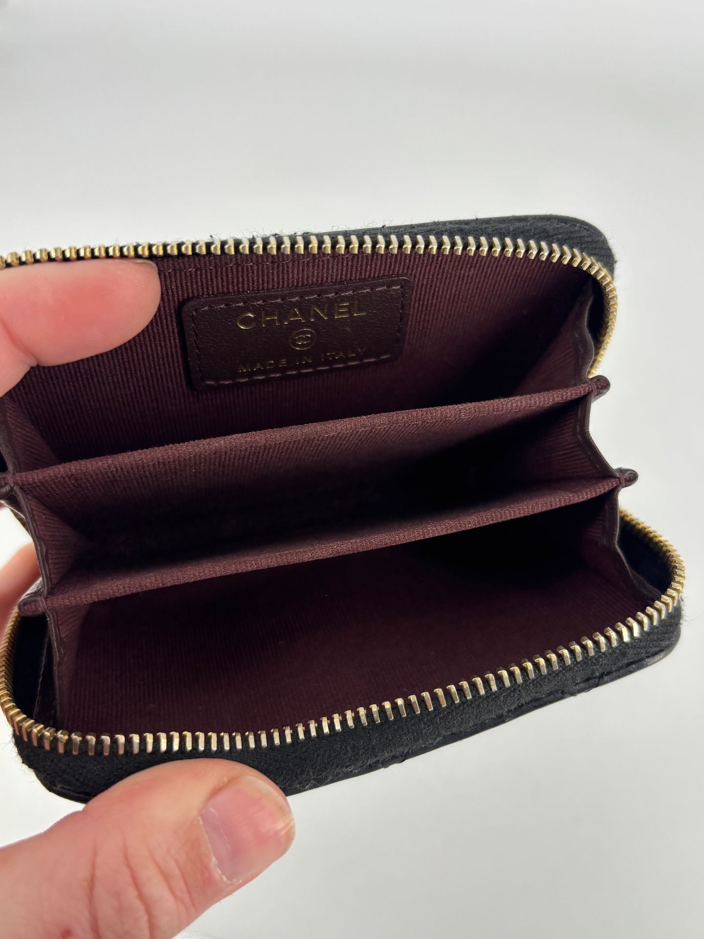 Porte-monnaie Chanel Timeless zippé cuir matelassé noir – 2023-11